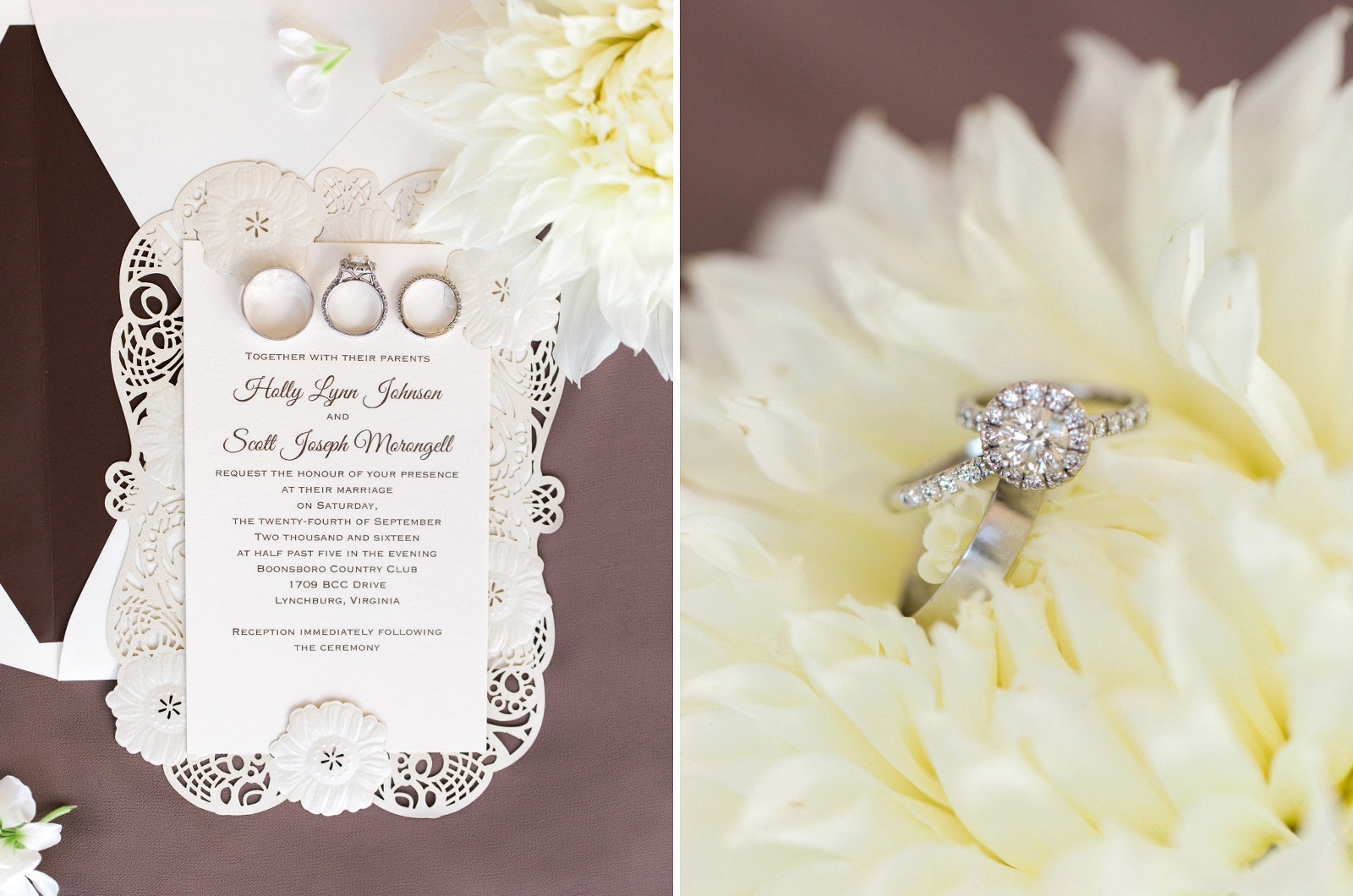 Mocha Invitation Suite by Molly Lichten Photography