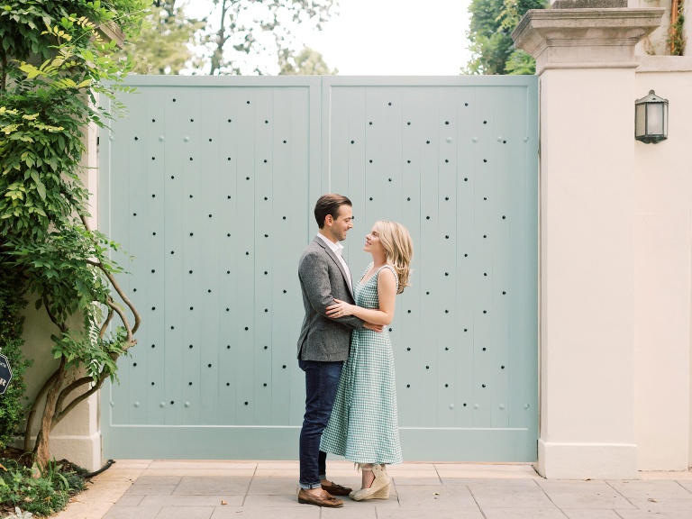 Richmond Monument Avenue Engagement Photo