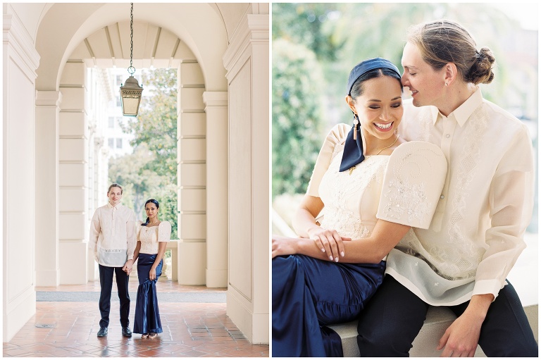 Pasadena City Hall engagement photo