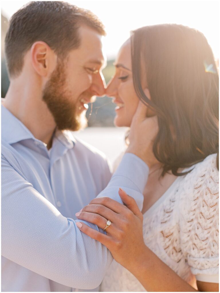 Great Falls Park Virginia Engagement Photo