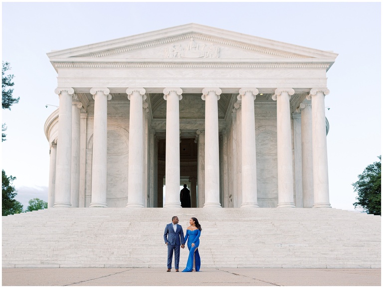 Jefferson Memorial Washington DC Engagement Photo