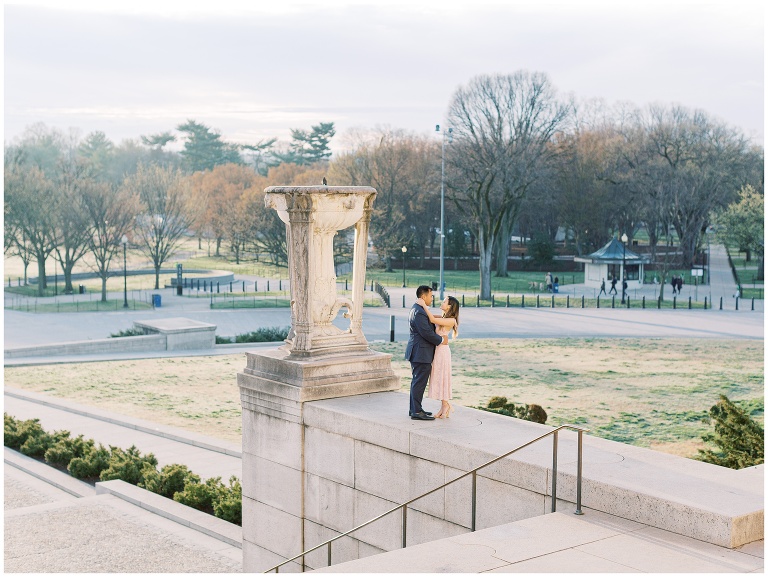 Lincoln Memorial Engagement Photo