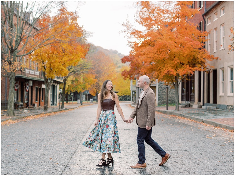 Harpers Ferry fall engagement photos