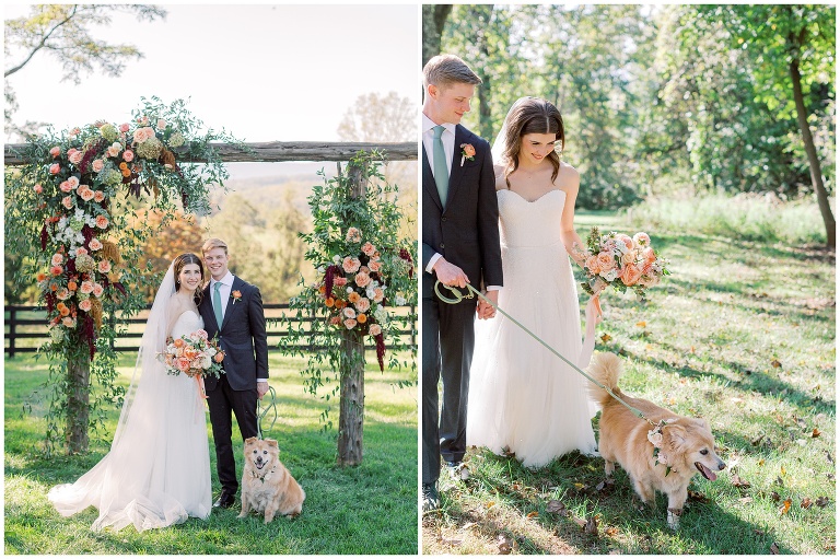 Oak Barn at Loyalty fall wedding photos