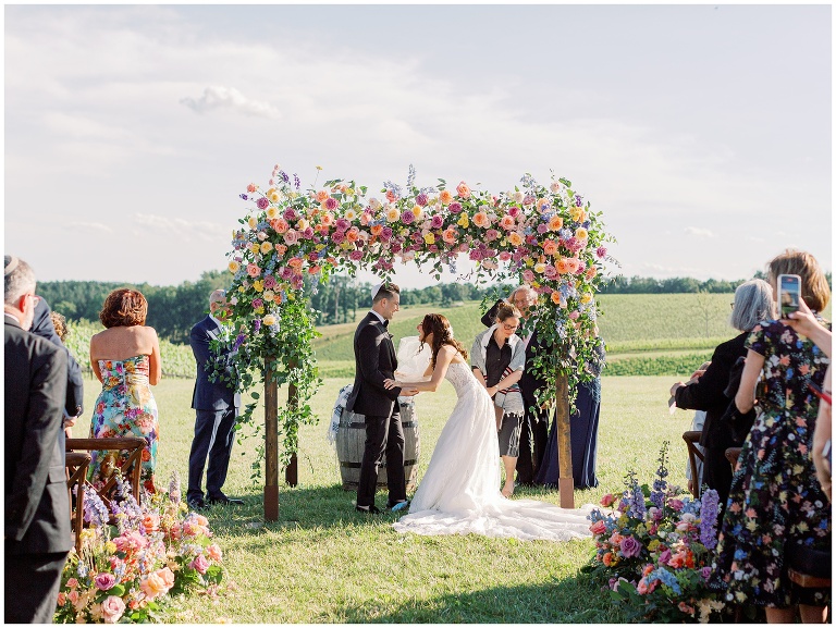 Stone Tower Winery wedding ceremony photo