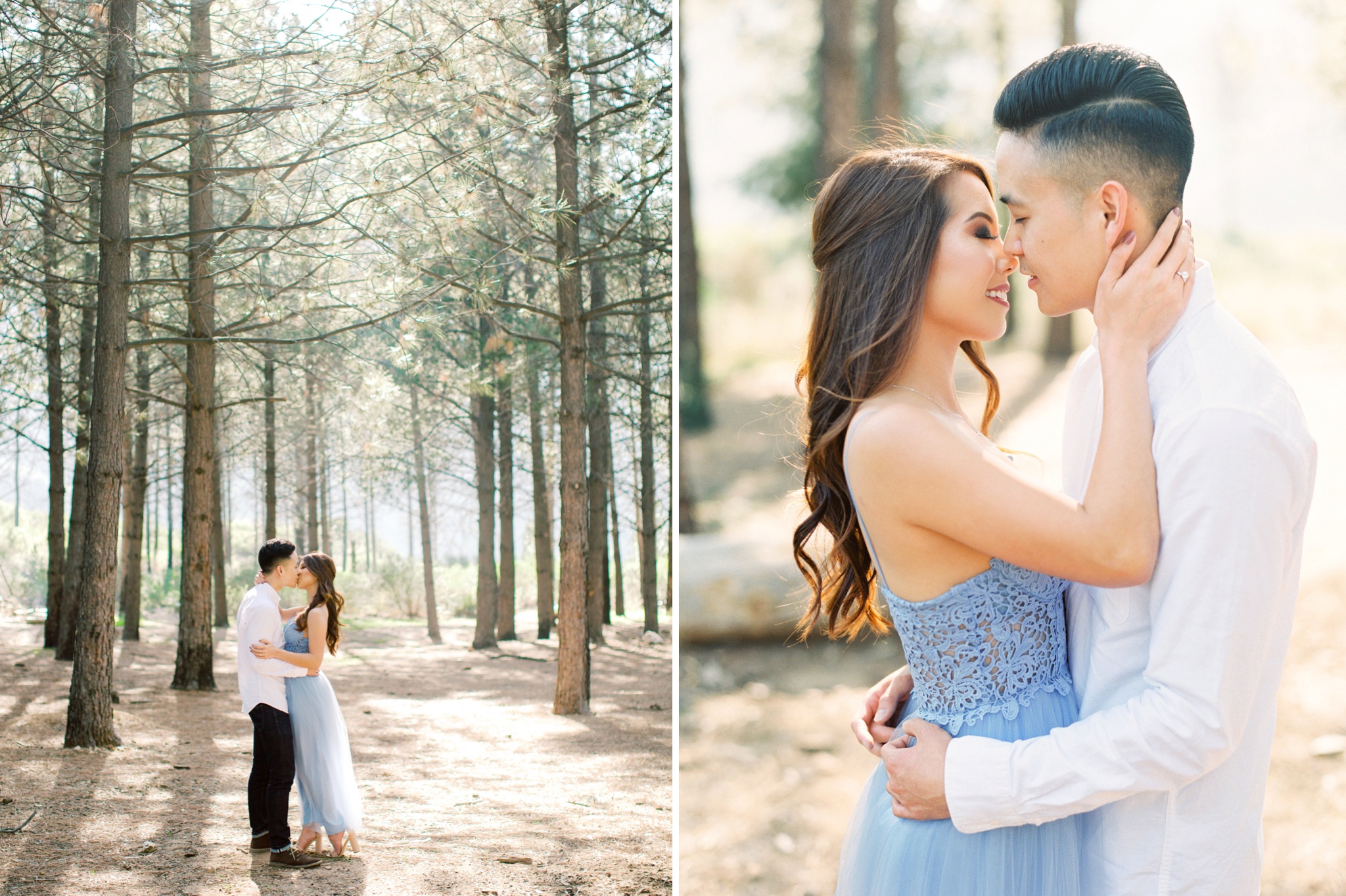 Angeles Crest Highway Los Angeles Mountain Engagement Photo