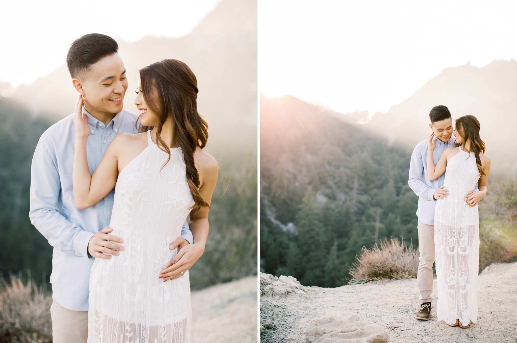 Angeles Crest Highway Los Angeles Mountain Engagement Photo