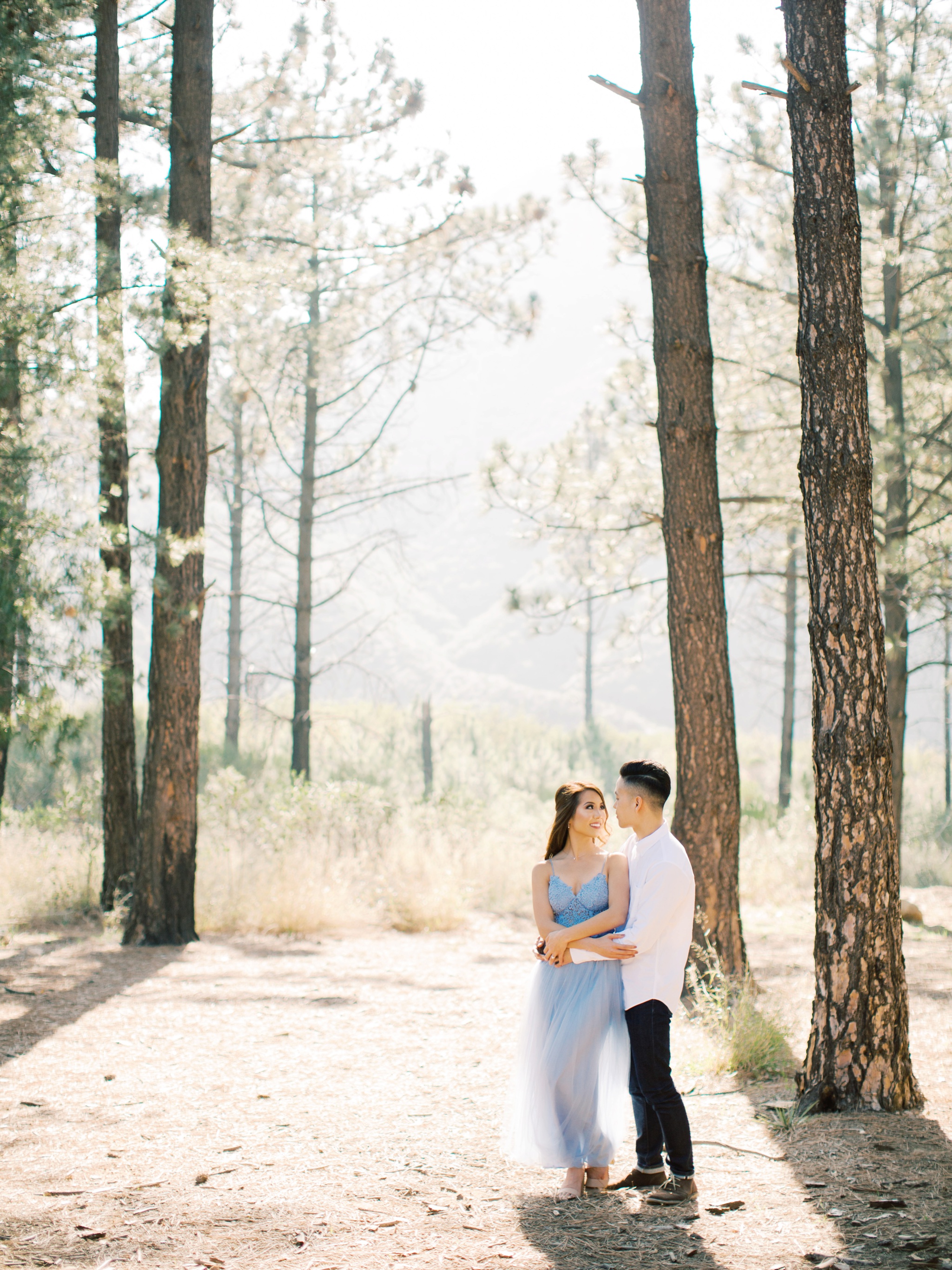 Angeles Crest Highway Los Angeles Mountain Engagement Photo