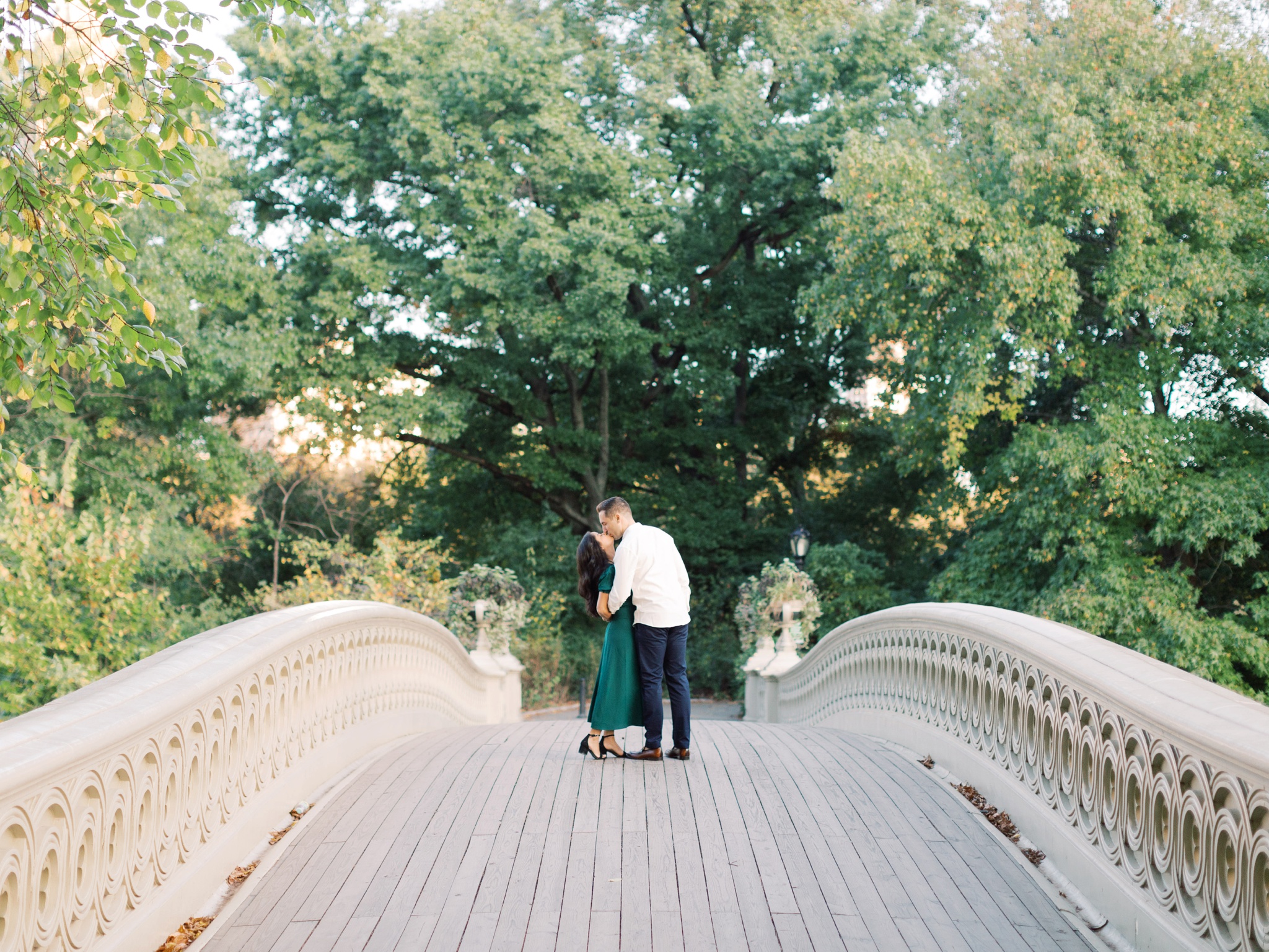 Bow Bridge Engagement Photo