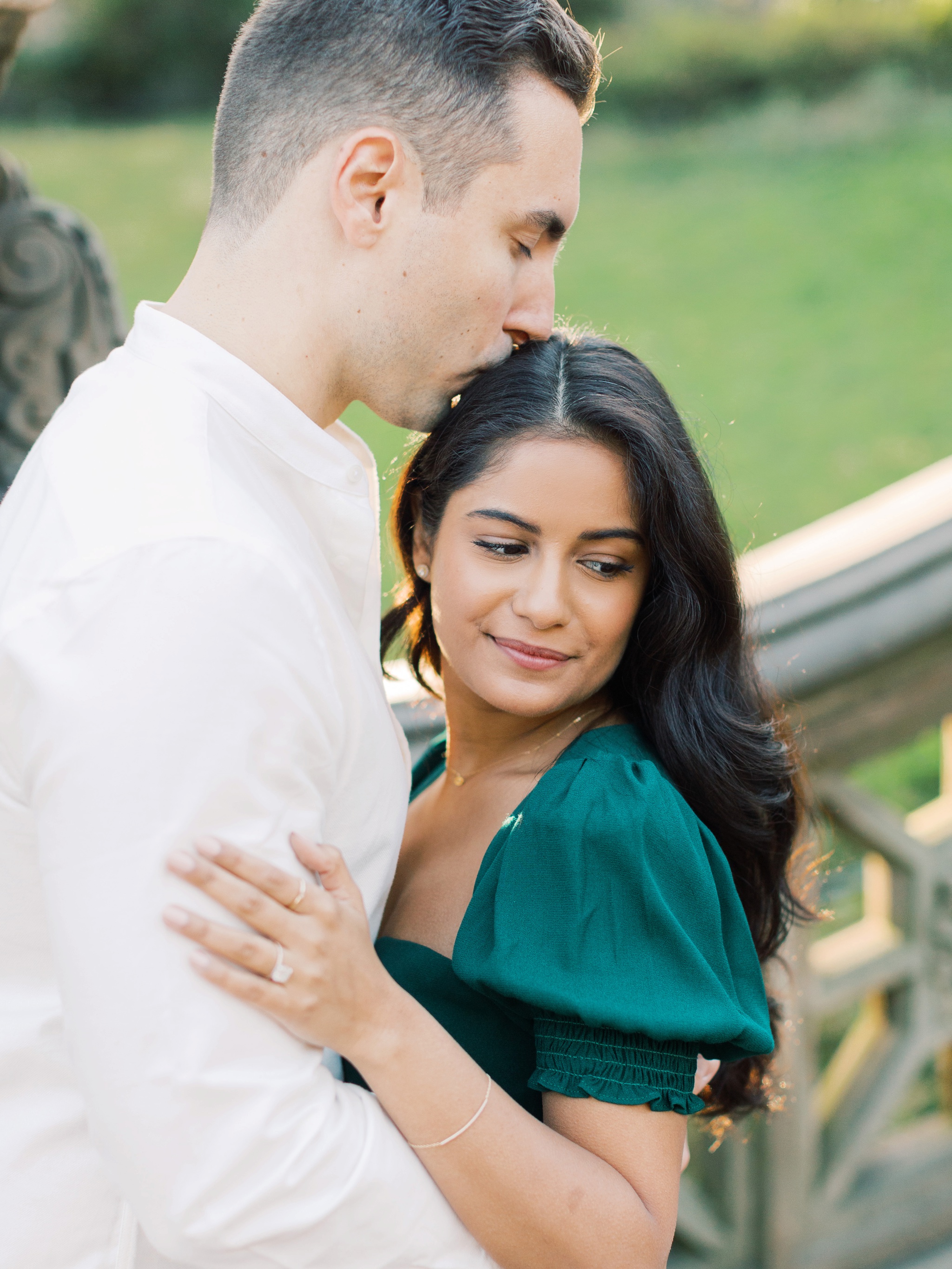 Central Park Engagement Photo