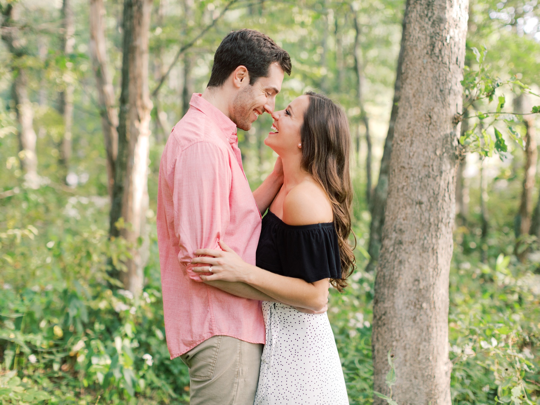Skyline Drive Shenandoah National Park Virginia Engagement Photo