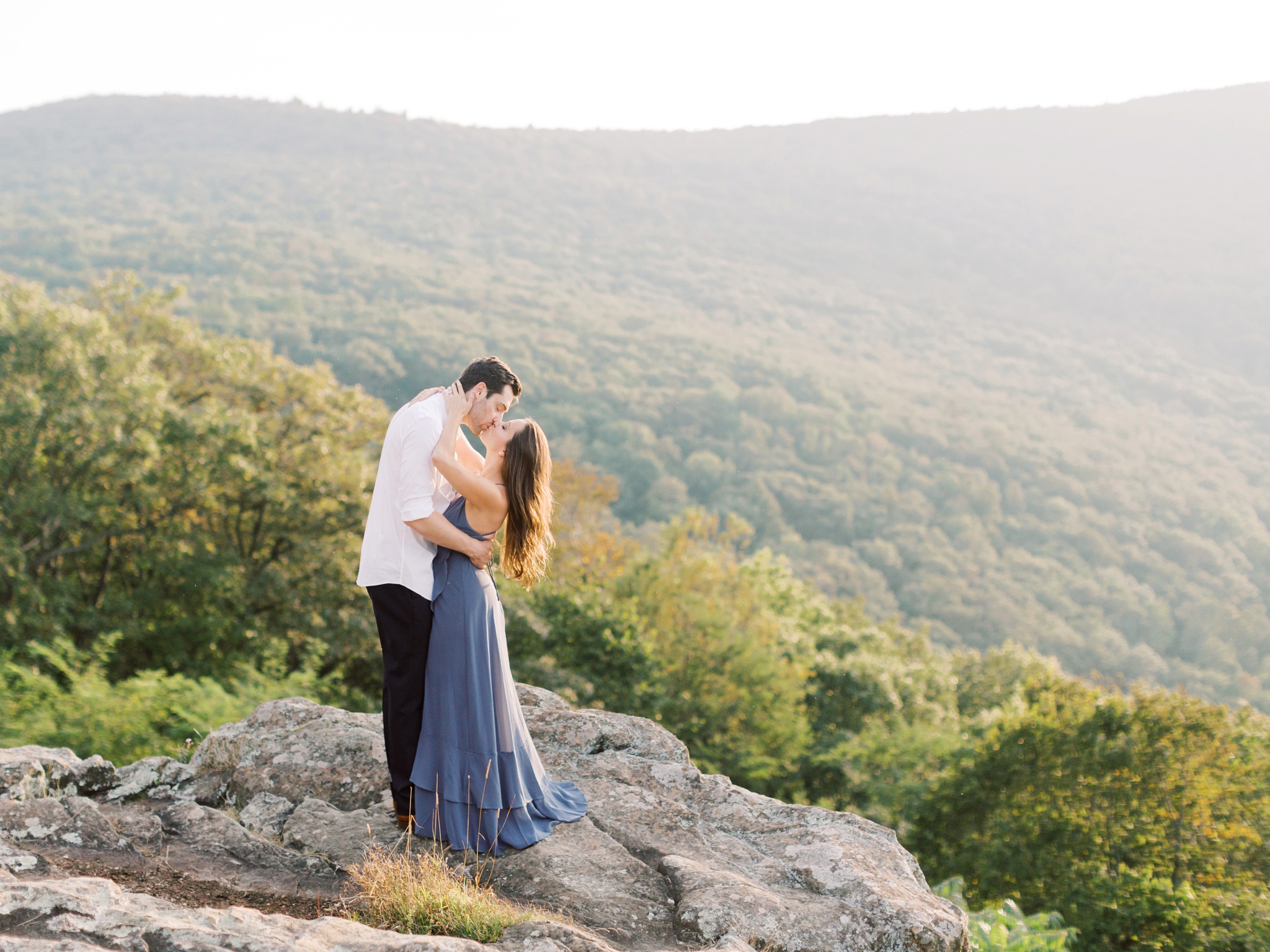 Skyline Drive Shenandoah National Park Virginia Engagement Photo