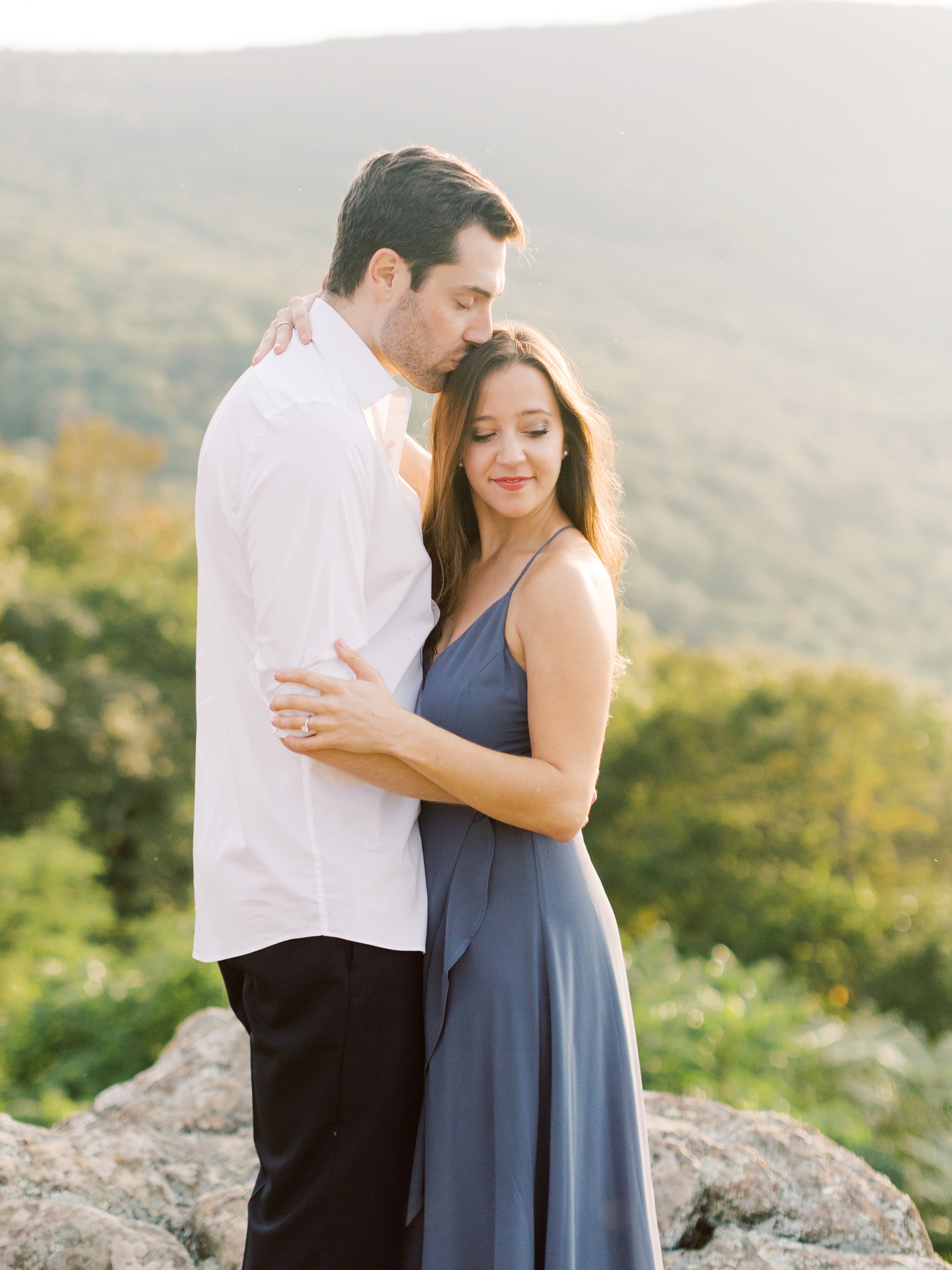 Skyline Drive Shenandoah National Park Virginia Engagement Photo