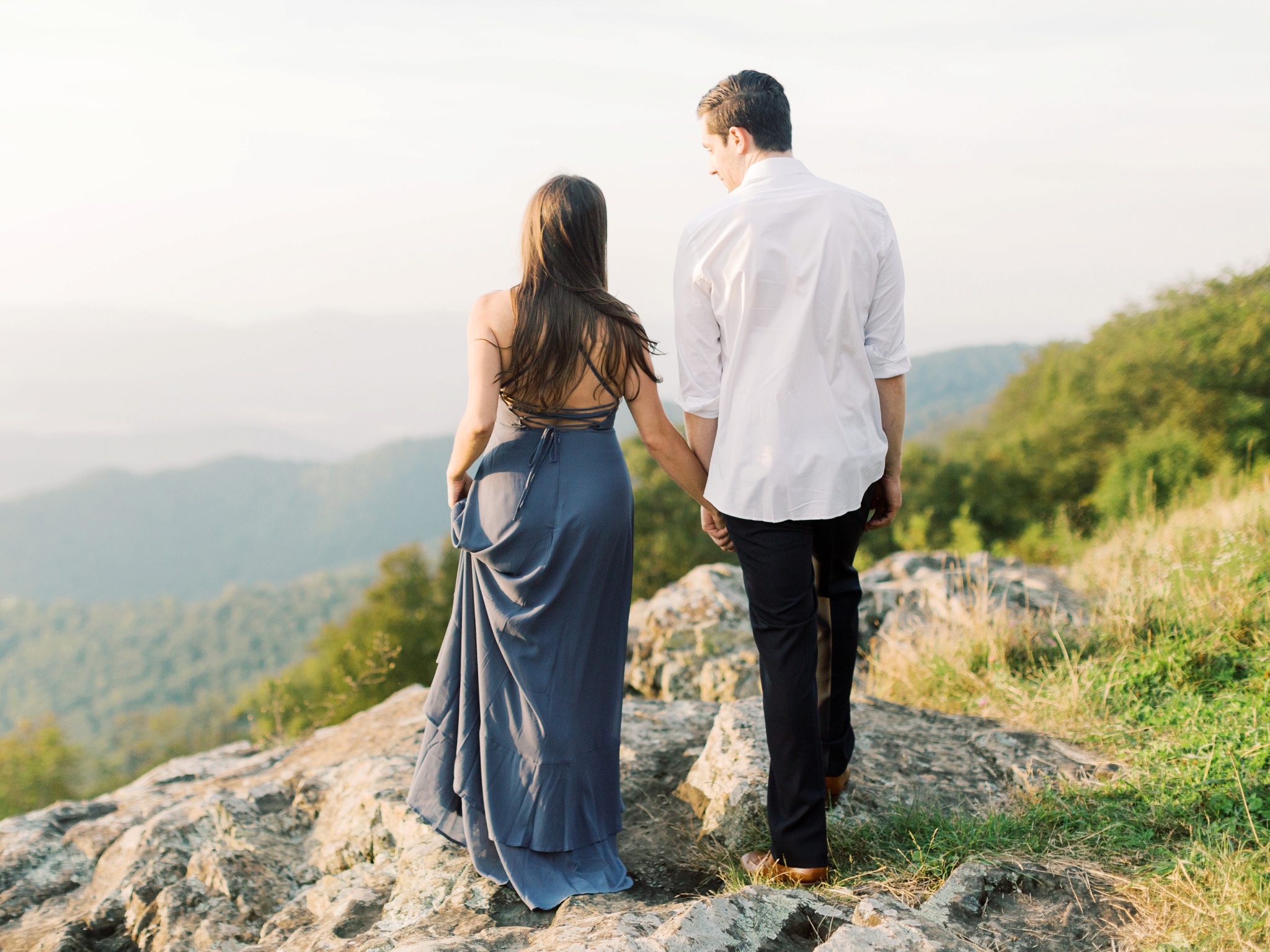 Skyline Drive Shenandoah National Park Virginia Engagement Photo