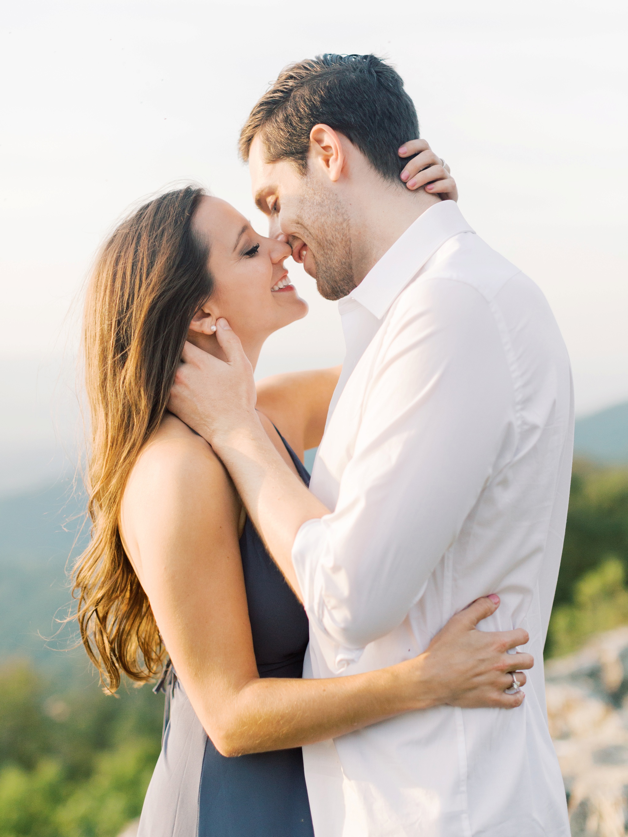 Skyline Drive Shenandoah National Park Virginia Engagement Photo