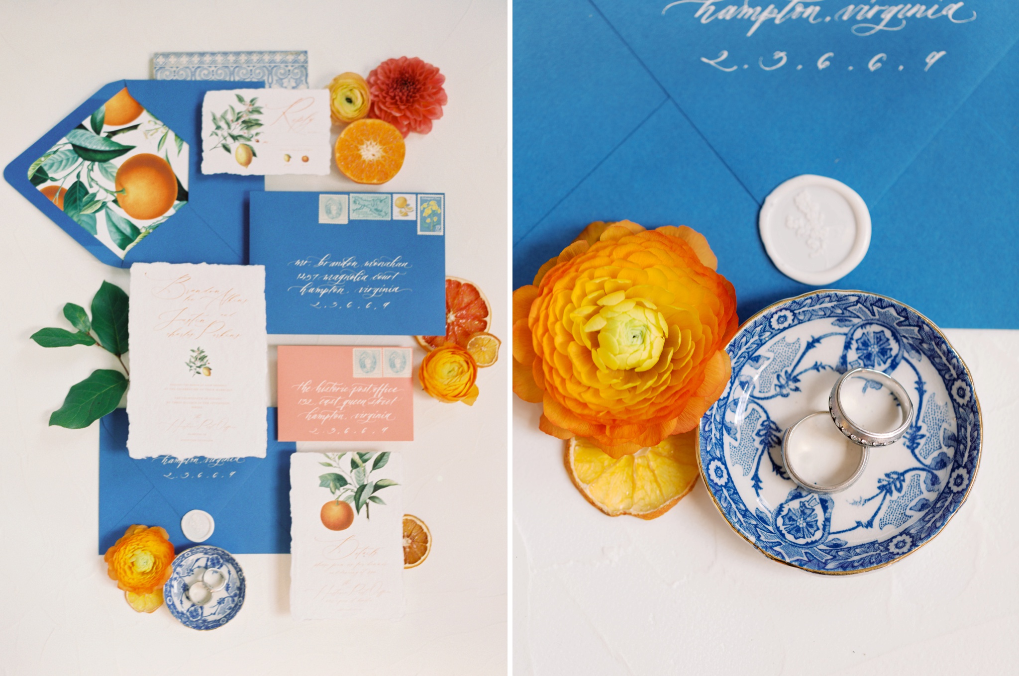 Citrus Wedding Invitation Suite