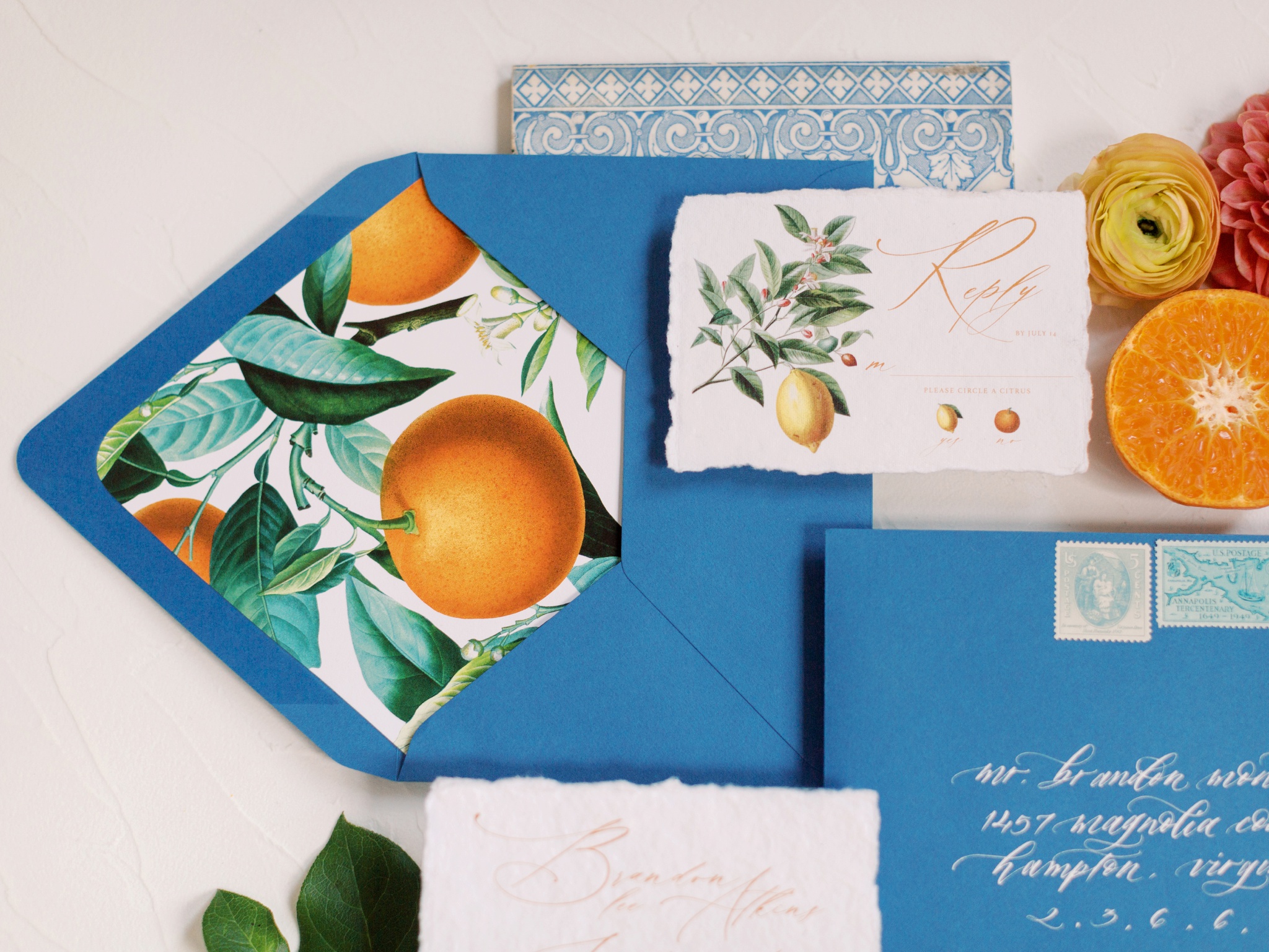 Citrus Wedding Invitation