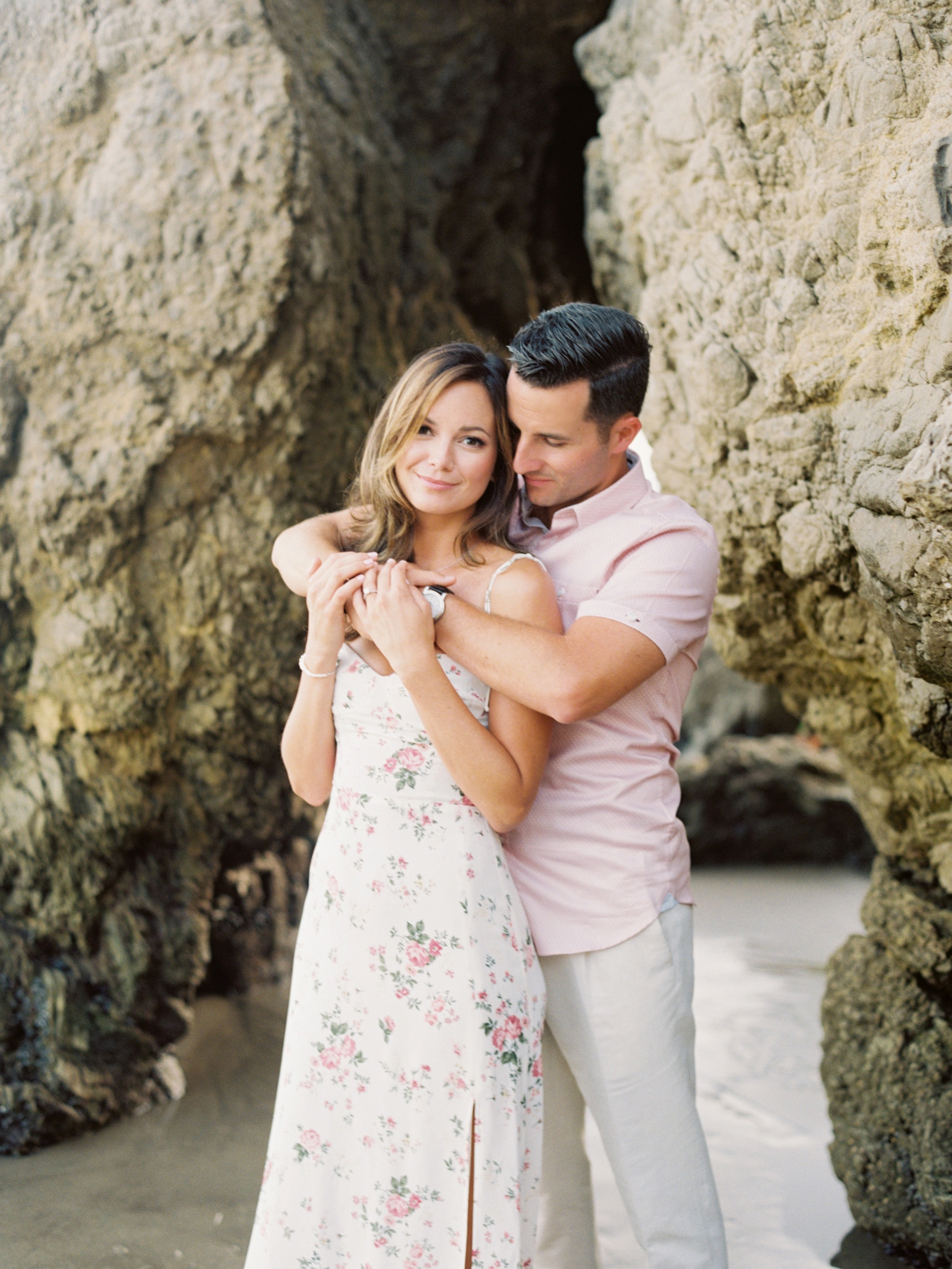 El Matador Beach Malibu Engagement Photo