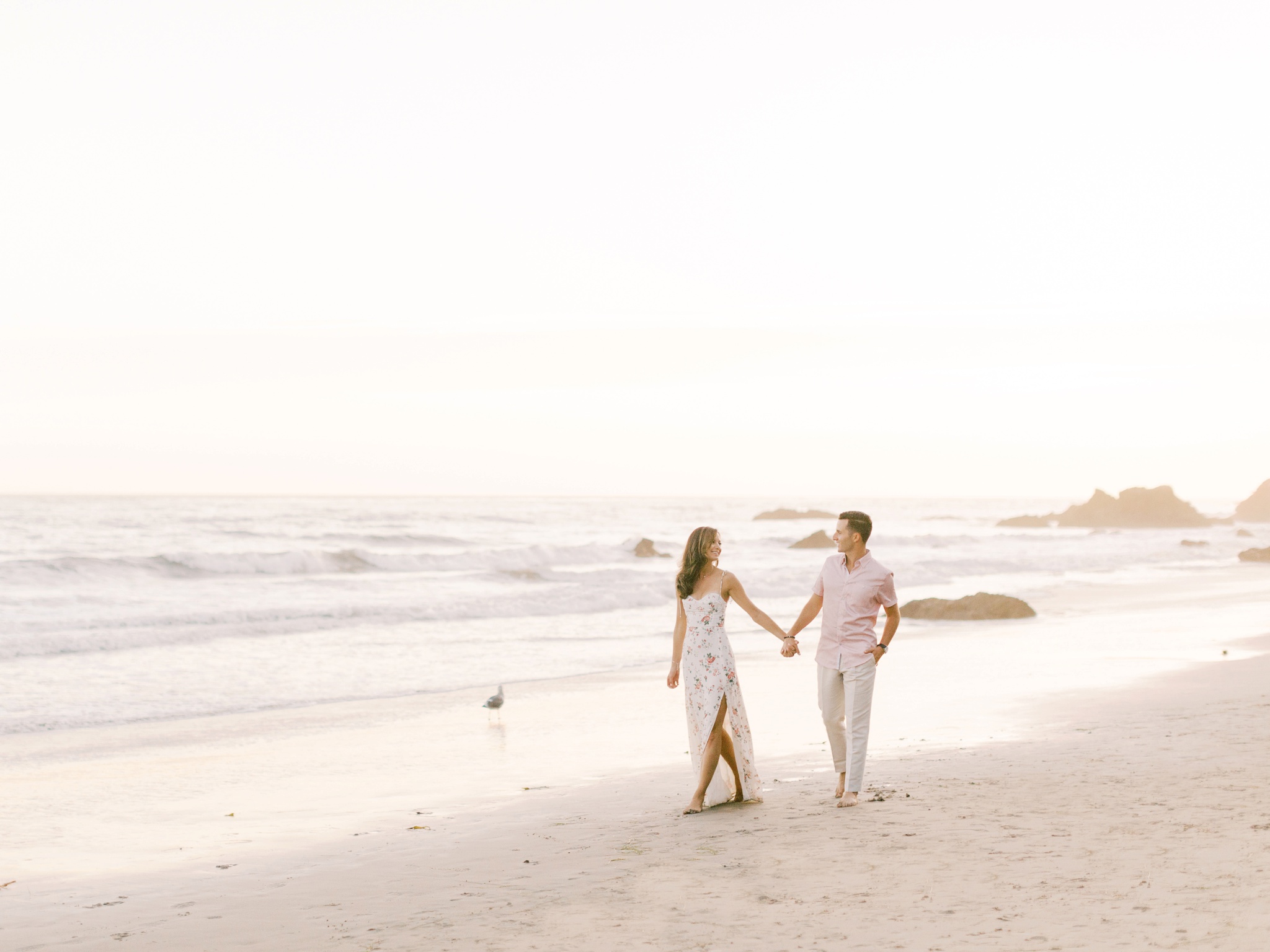 El Matador Beach Malibu Engagement Photo