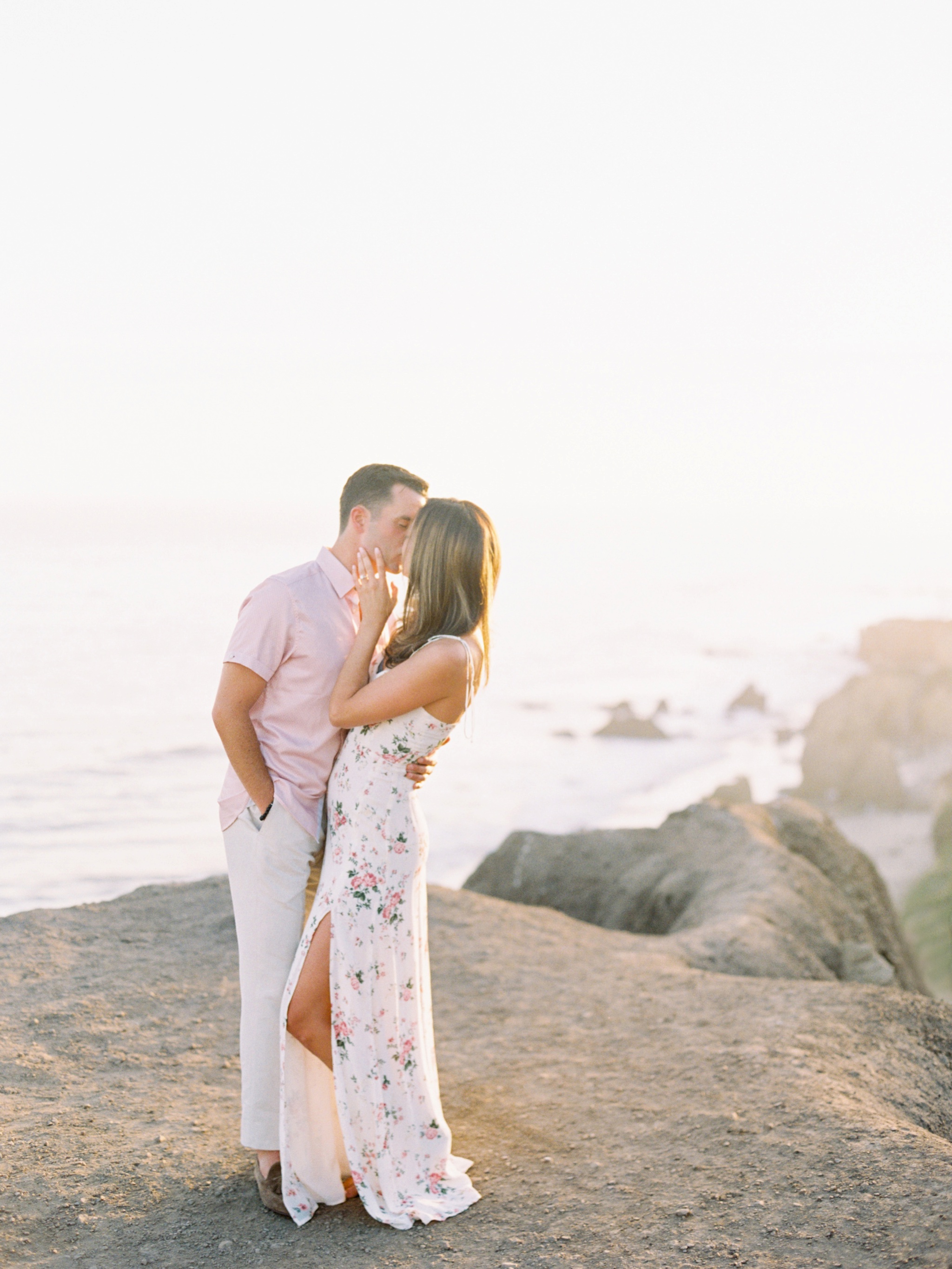 El Matador Beach Engagement Photo