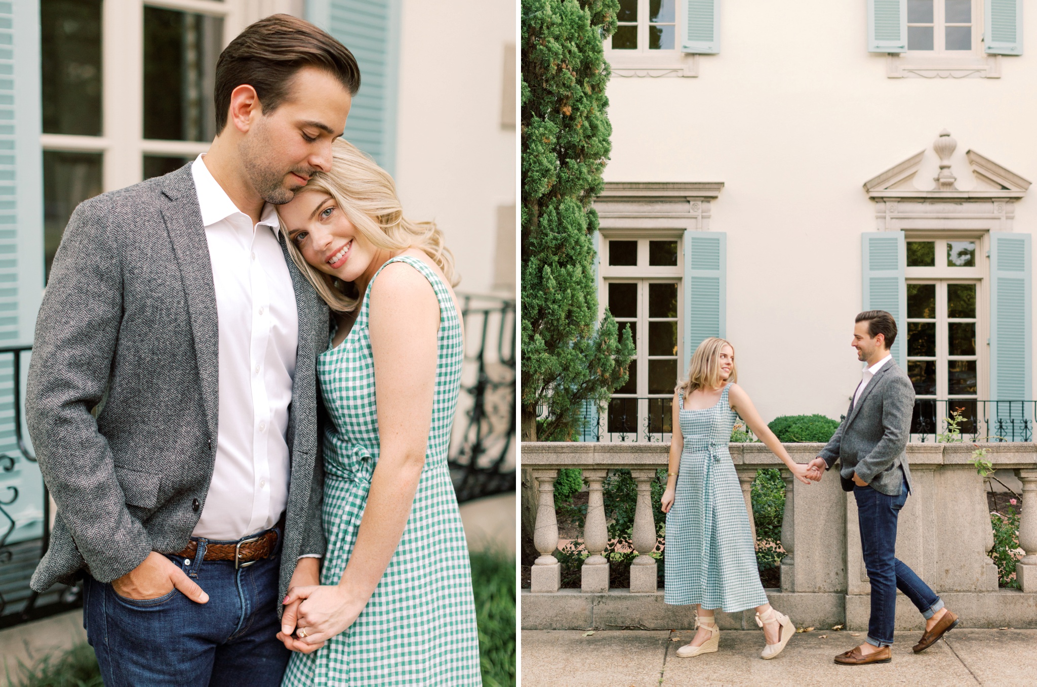 Monument Avenue Richmond Engagement Photo
