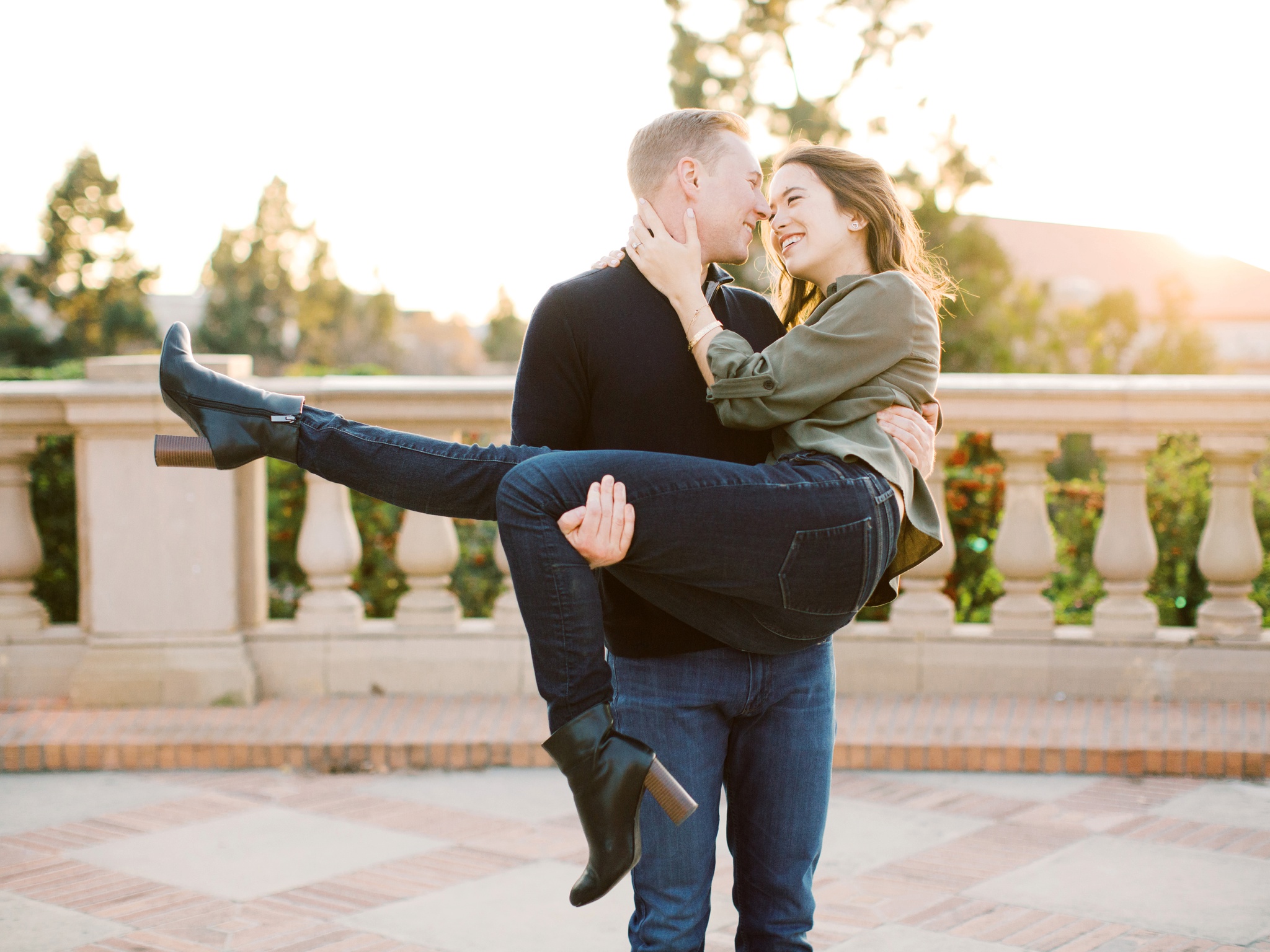 UCLA Los Angeles Engagement Photo