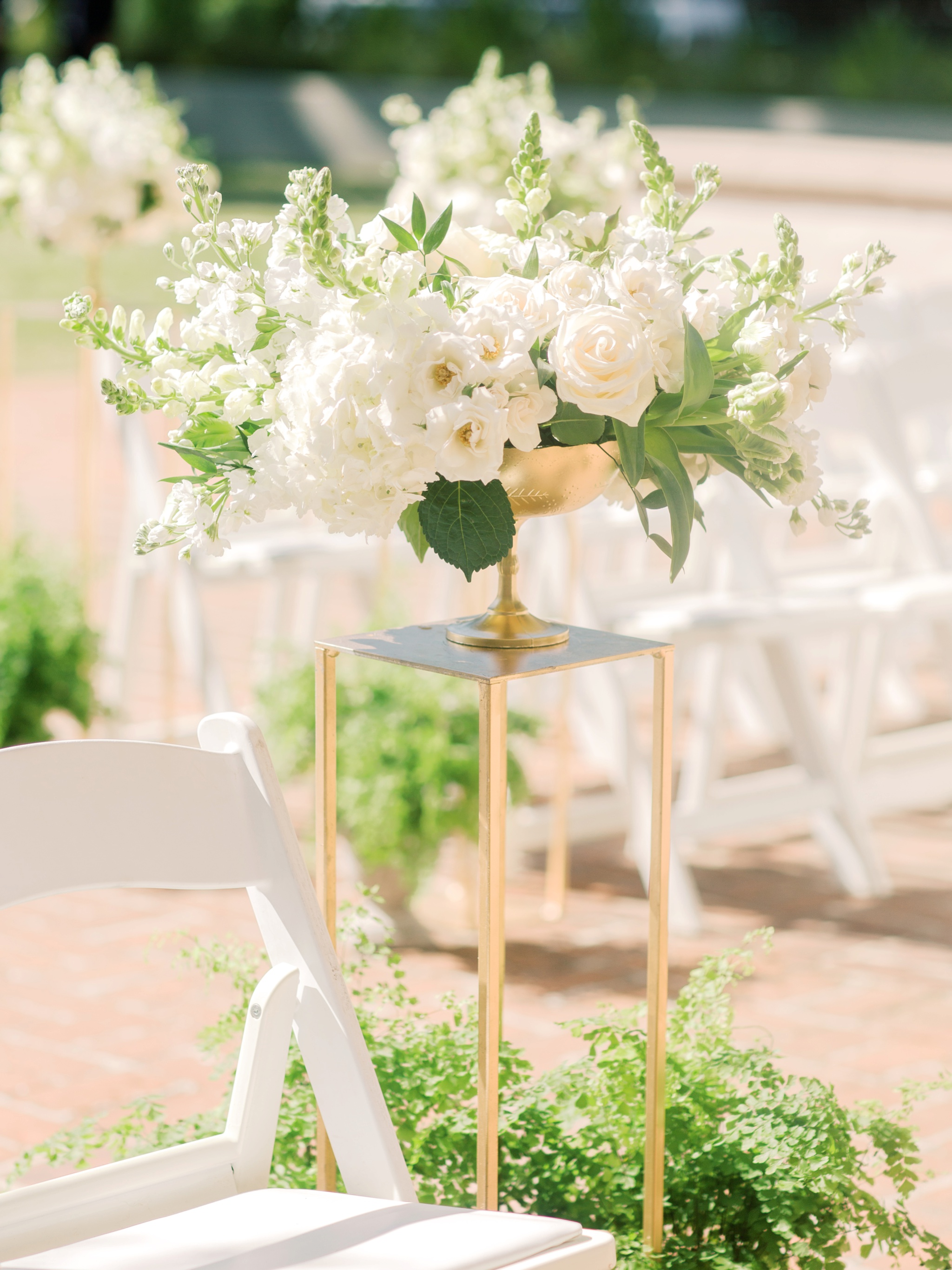 Caltech Athenaeum Pasadena Wedding Ceremony Decor 