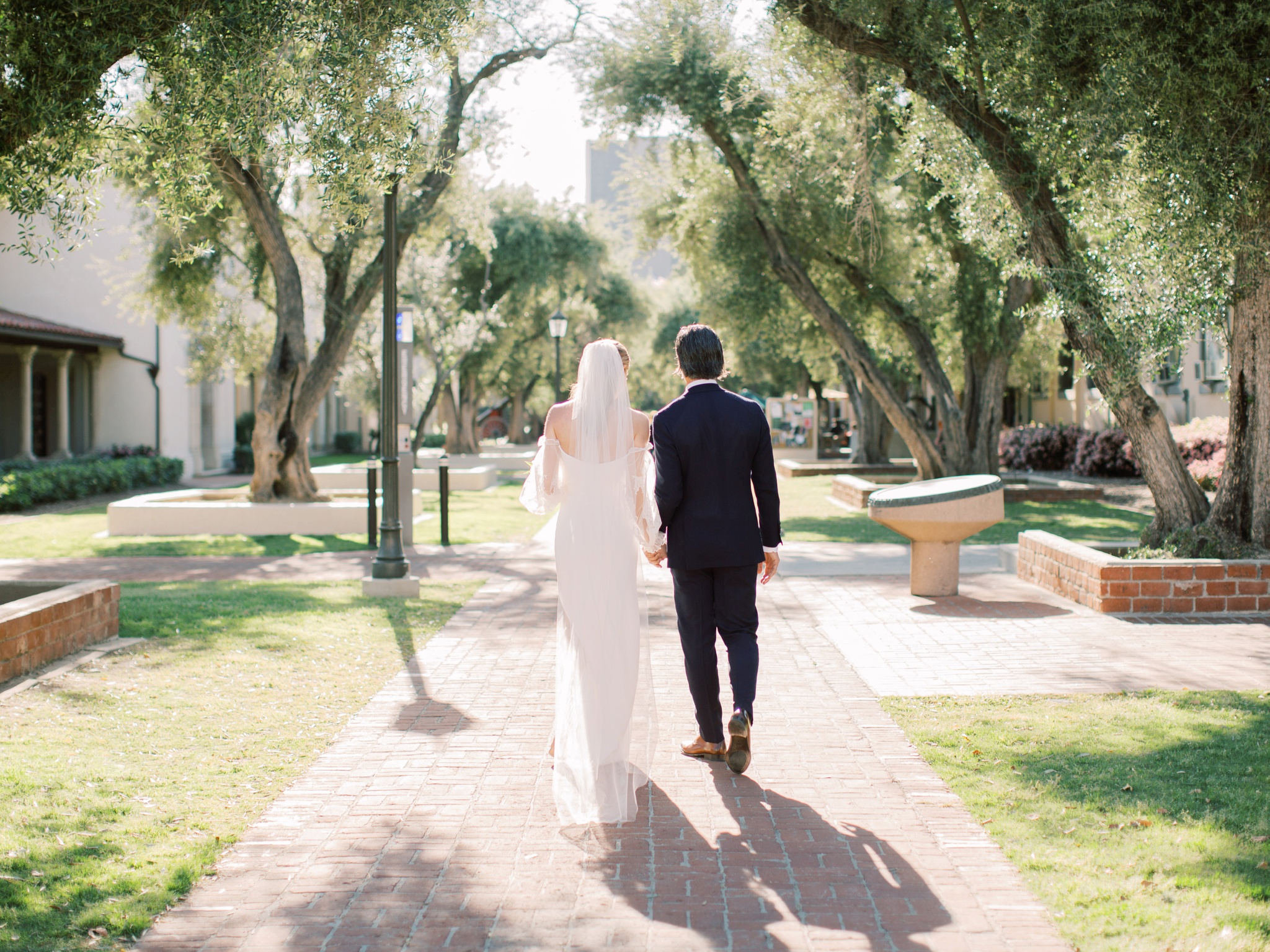 Caltech Athenaeum Pasadena Wedding Olive Walk