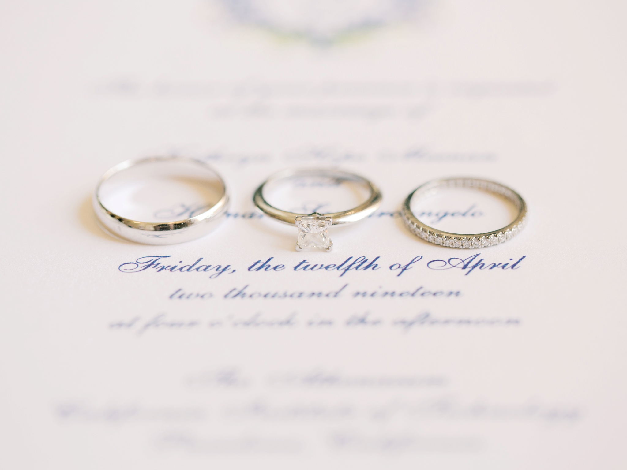 Caltech Athenaeum Pasadena Wedding Rings