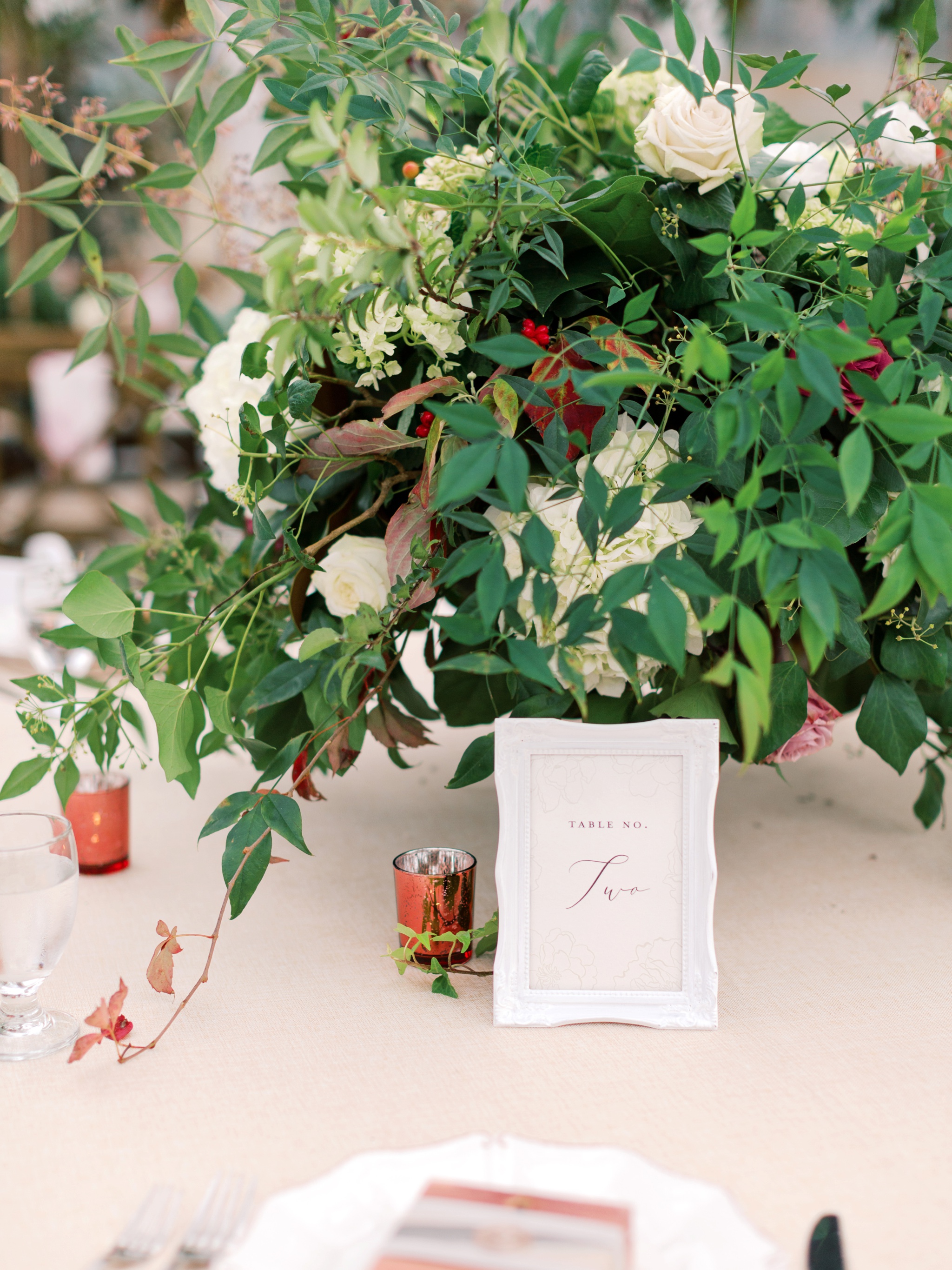 Market at Grelen Wedding Centerpiece