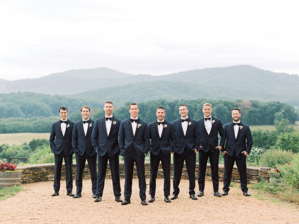 Pippin Hill Wedding Groomsmen