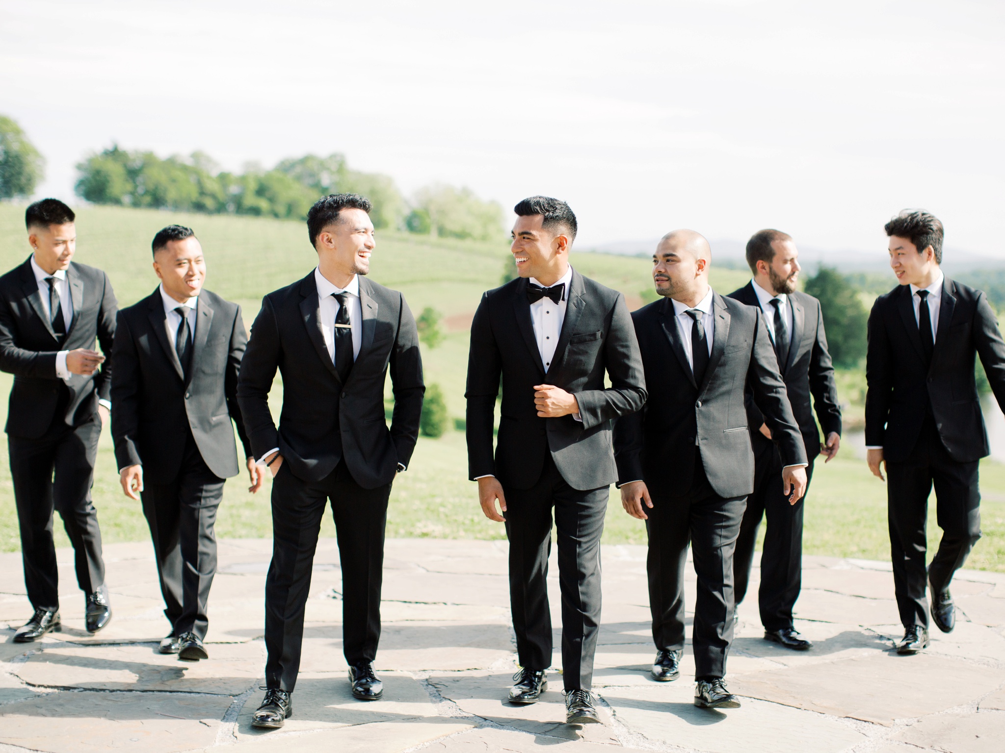 Stone Tower Winery Wedding Groomsmen