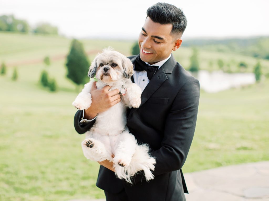 Stone Tower Winery Wedding Pup