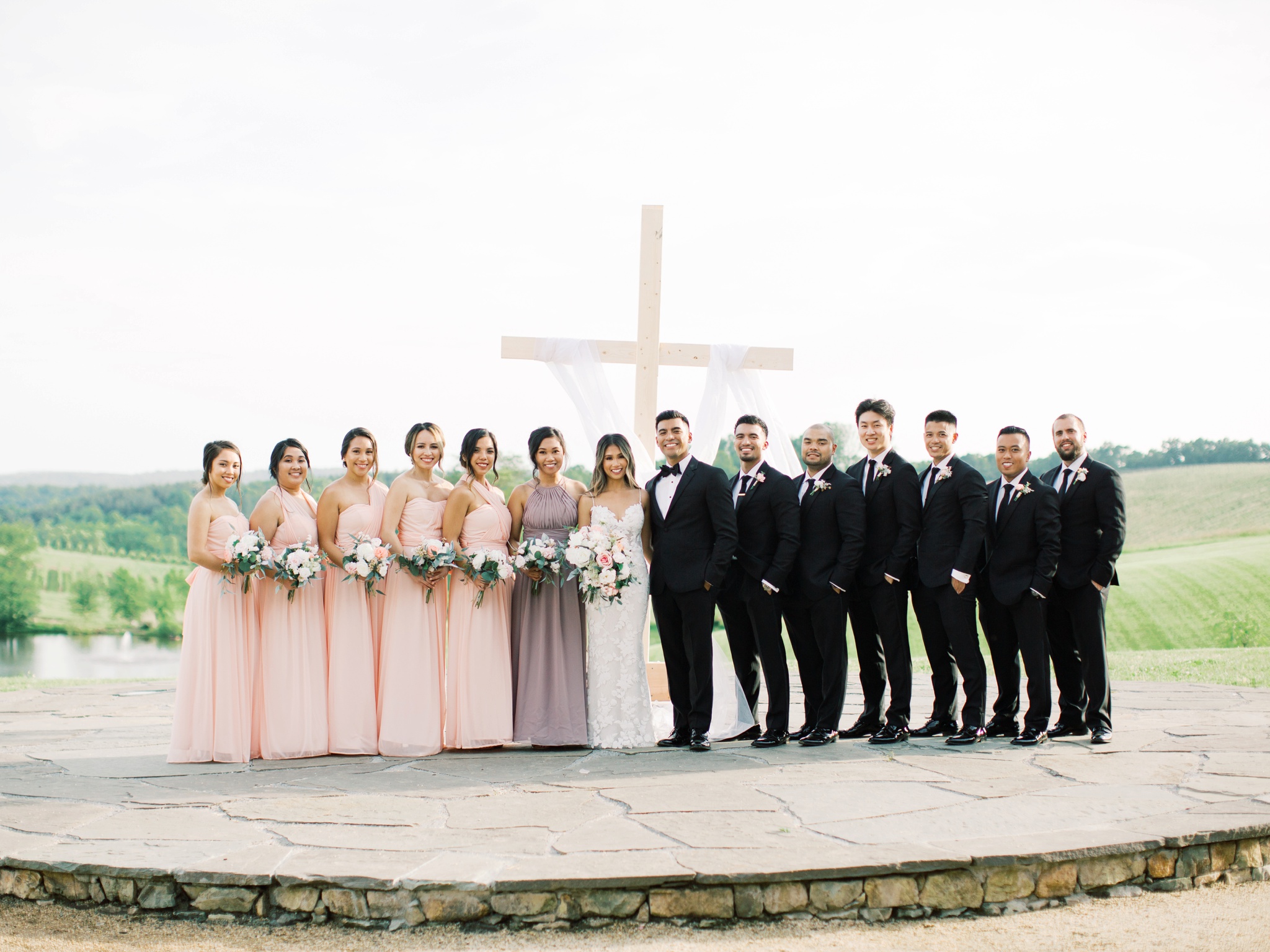 Stone Tower Winery Wedding Party