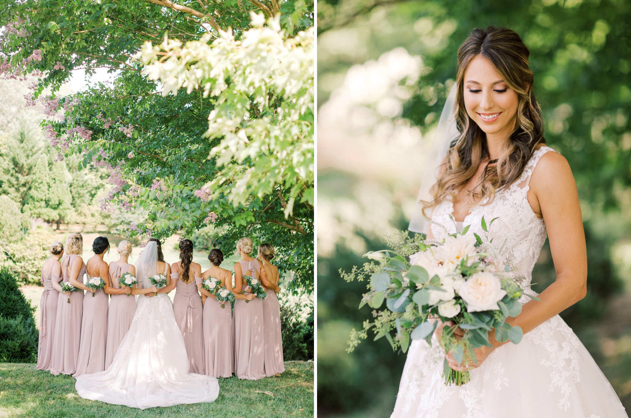 Raspberry Plain Manor Wedding Bridesmaids