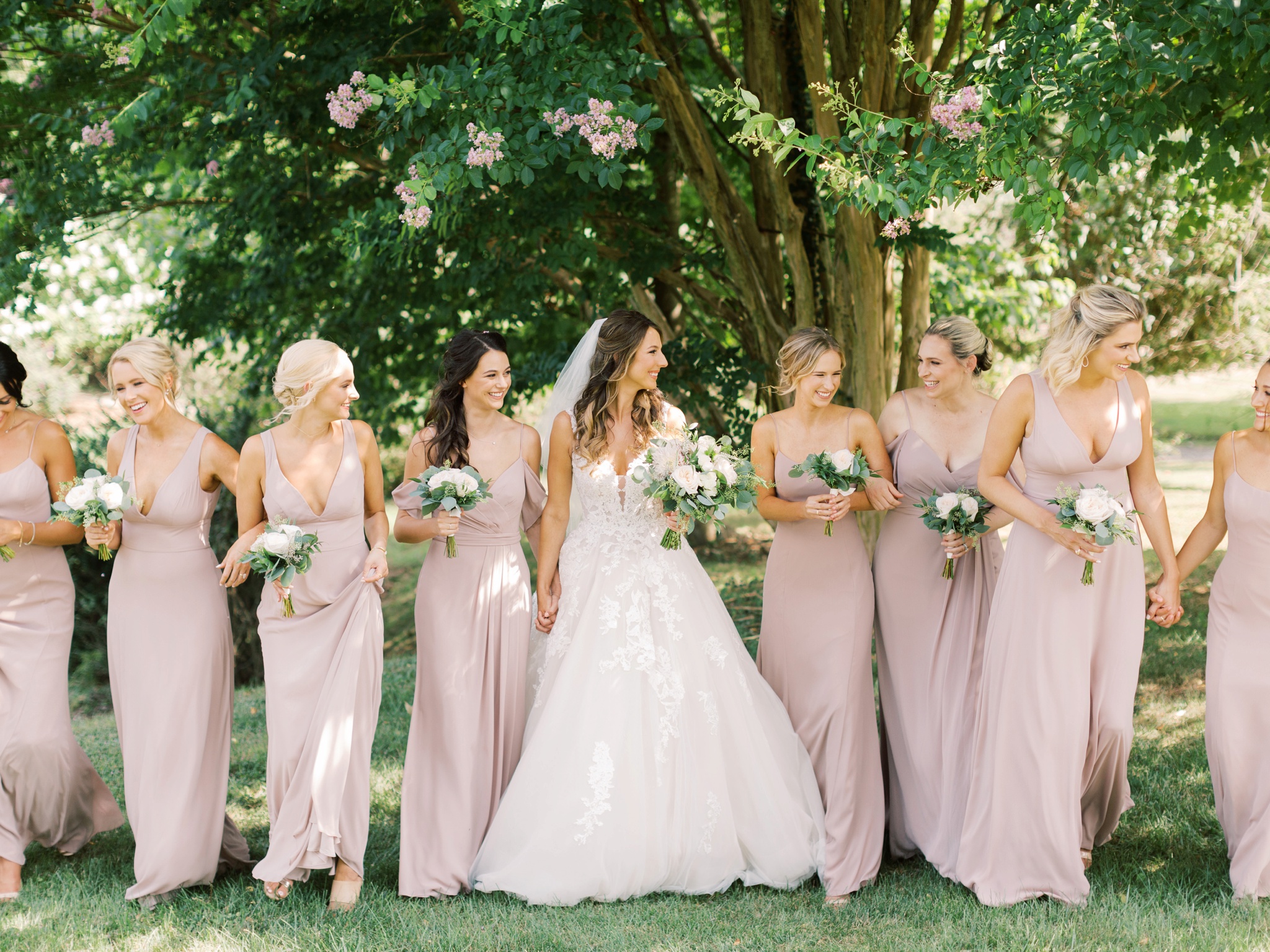Raspberry Plain Manor Wedding Bridesmaids