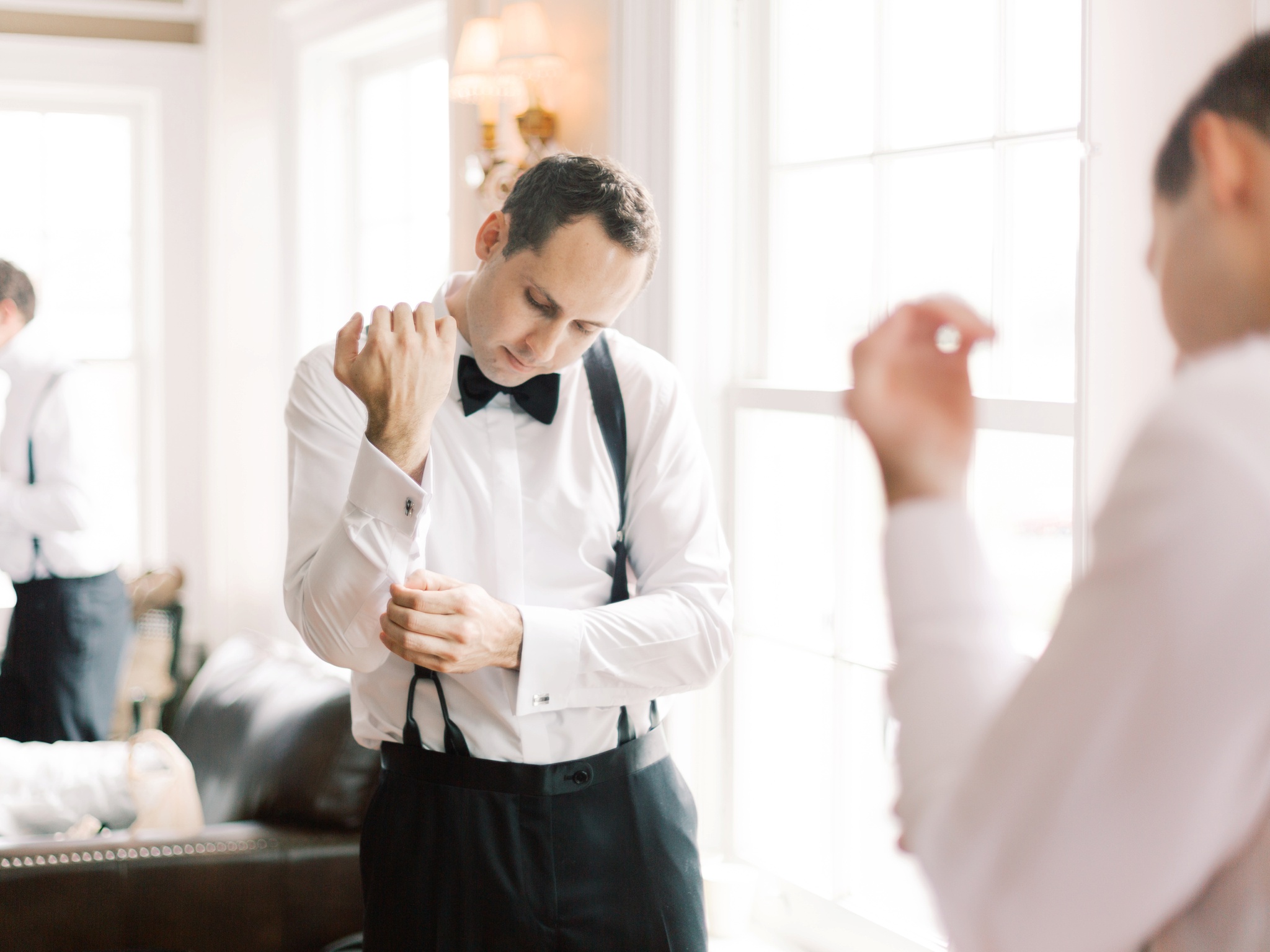 Groom Getting Ready