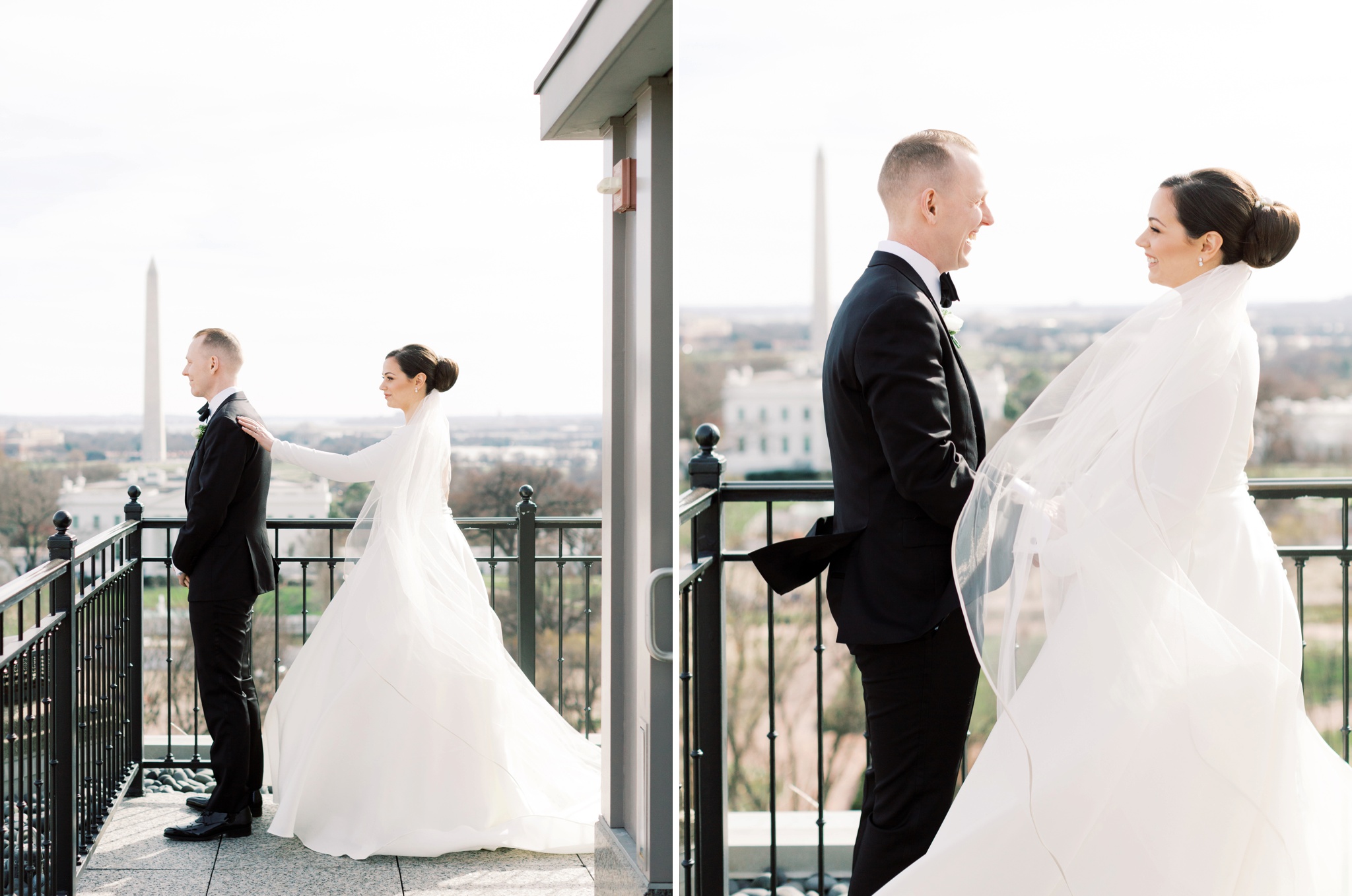 Hay Adams Washington DC Wedding First Look Photo