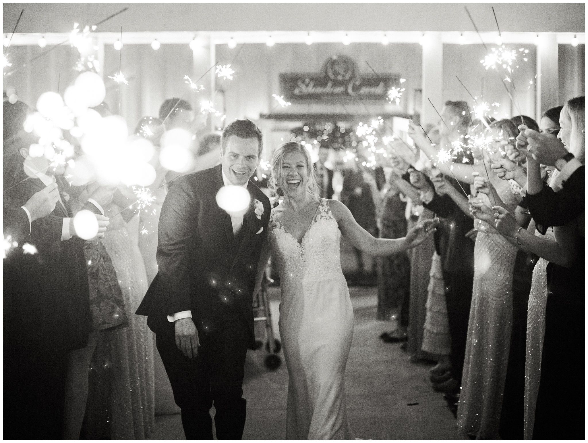 Shadow Creek Wedding Sparkler Exit