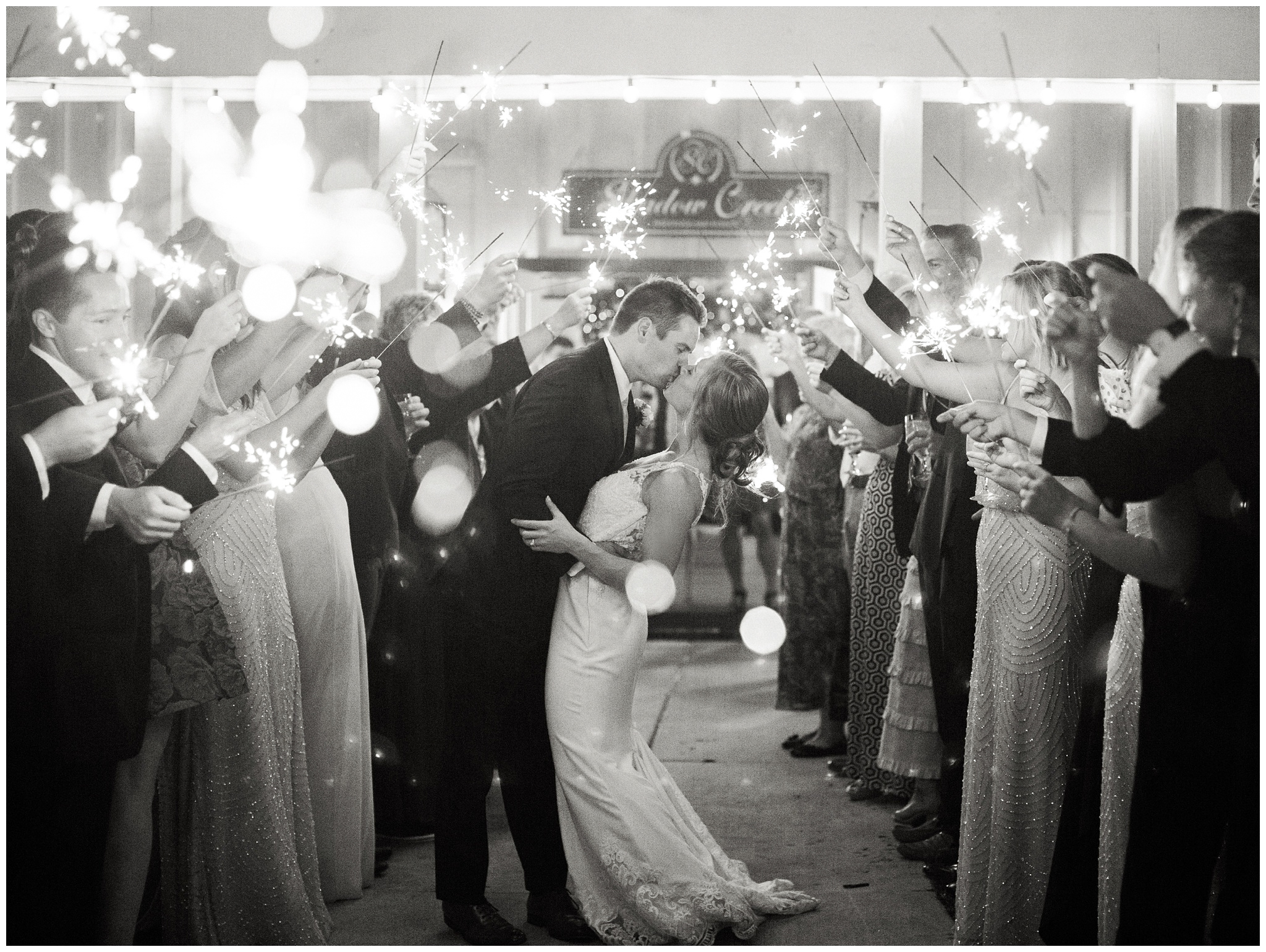 Shadow Creek Wedding Sparkler Exit