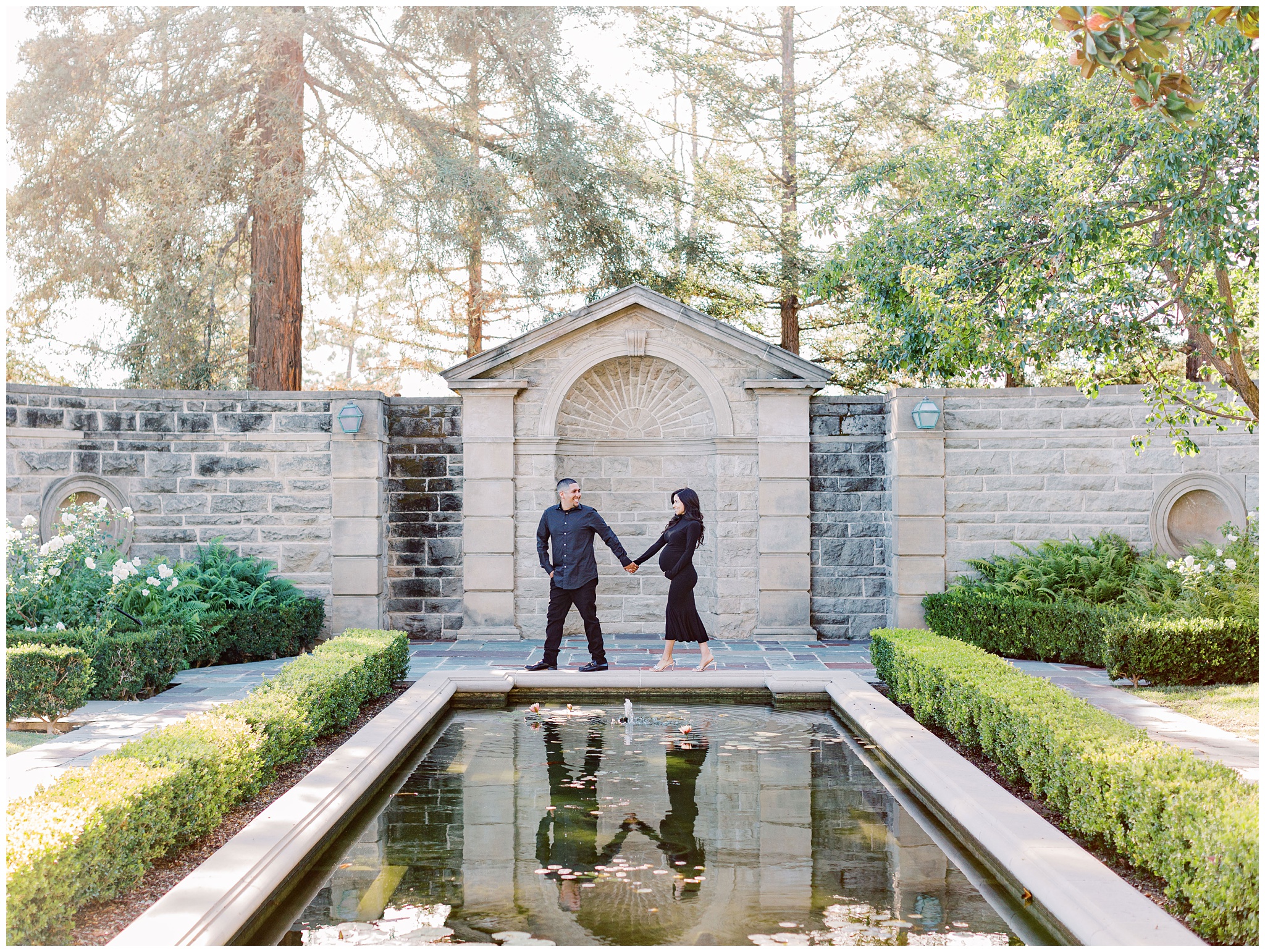 Greystone Mansion maternity photo