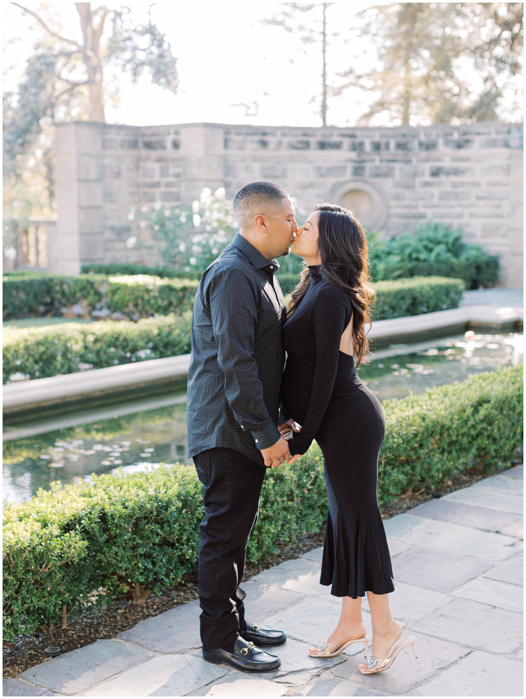 Greystone Mansion maternity photo