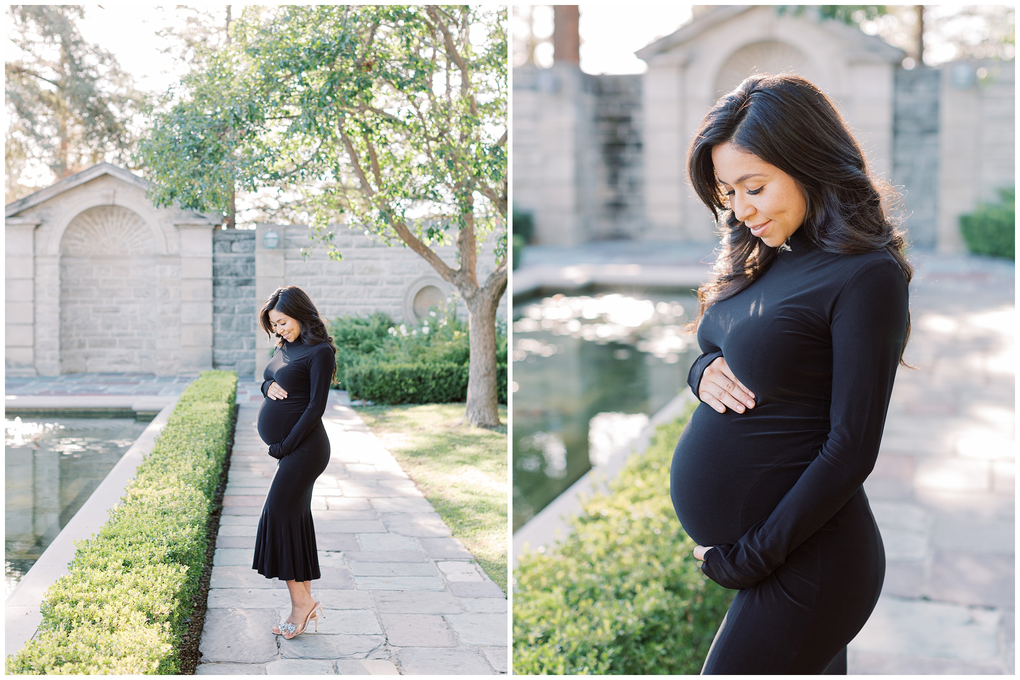 Greystone Mansion maternity photo