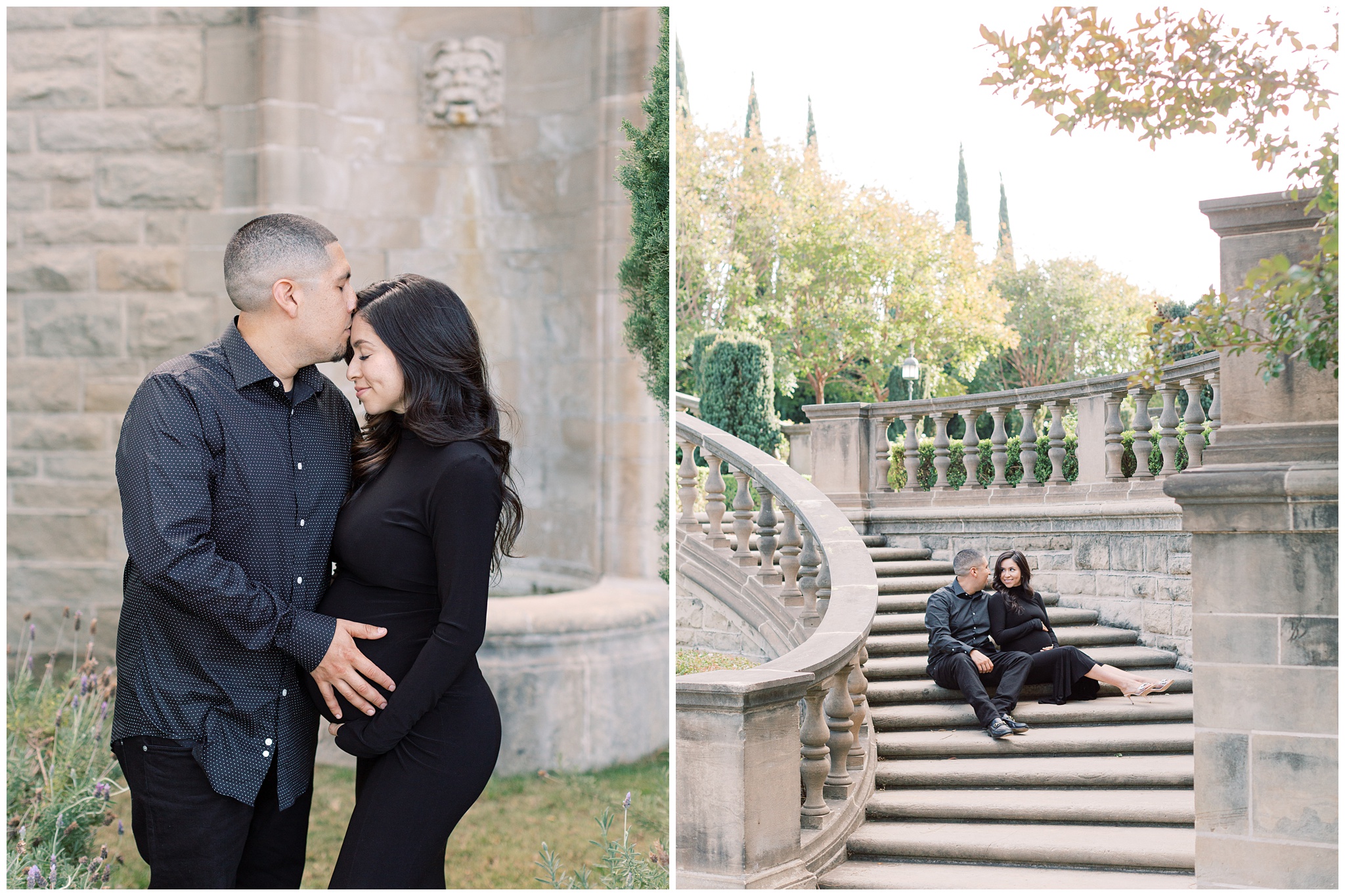 Greystone Mansion maternity photo