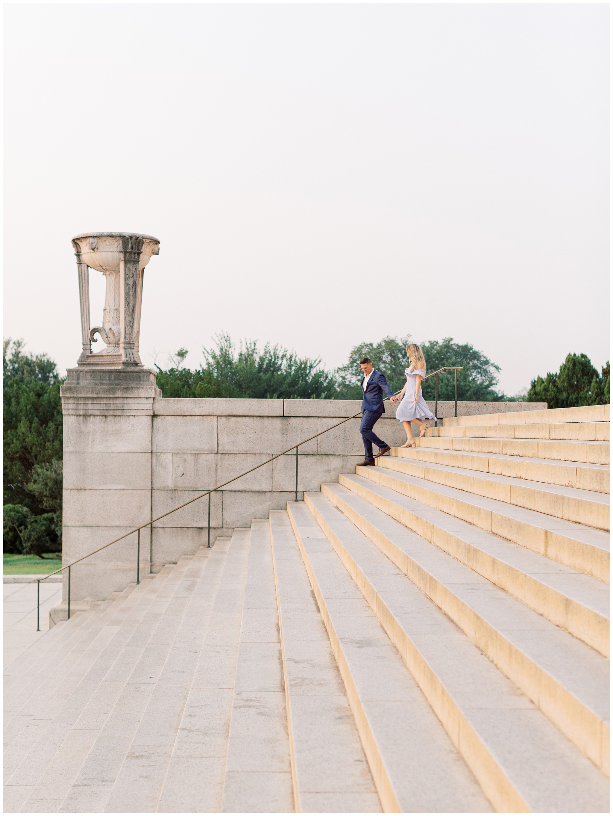 Lincoln Memorial Washington DC engagement photo