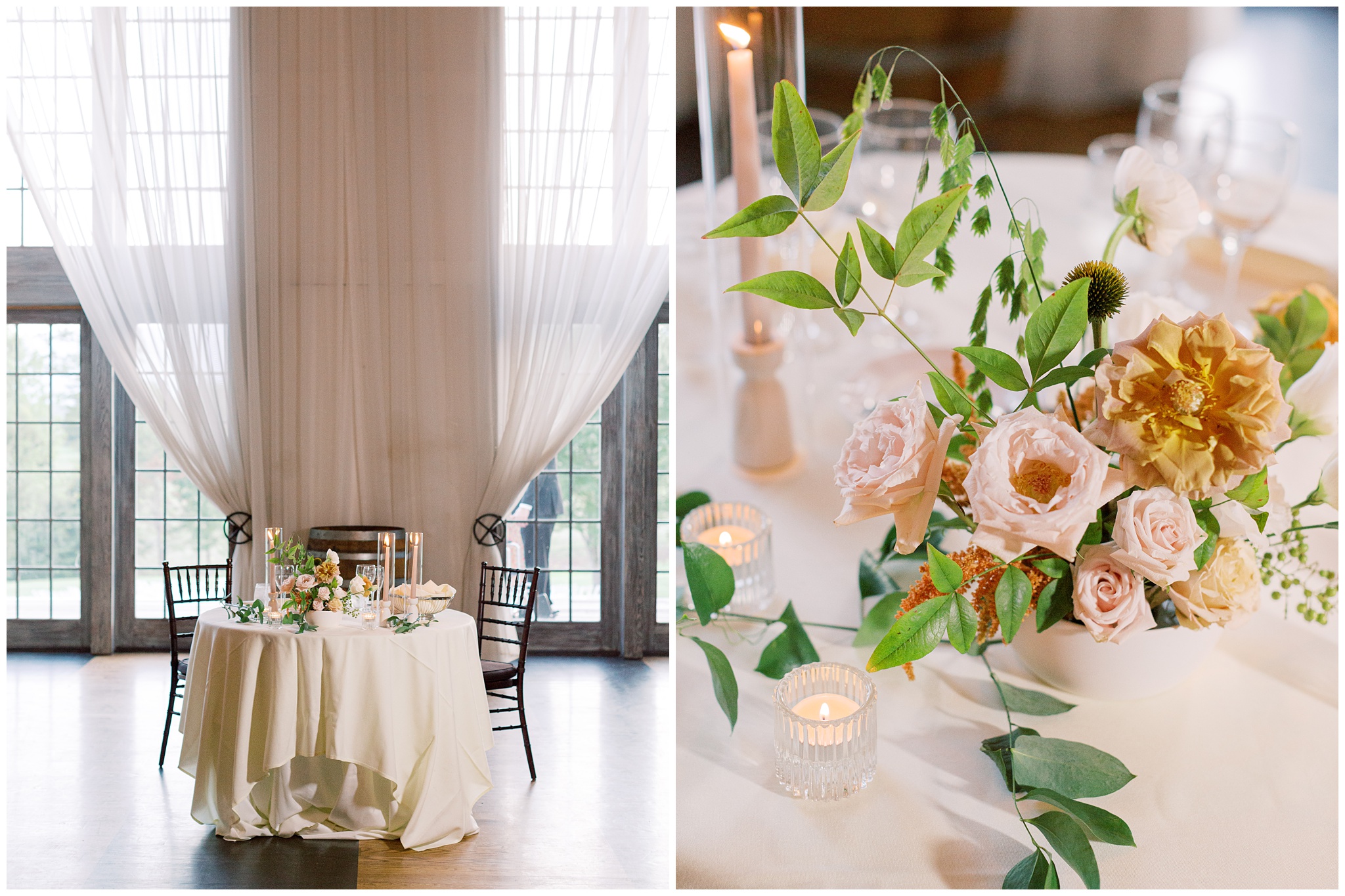 Veritas Vineyards & Winery wedding photo of reception