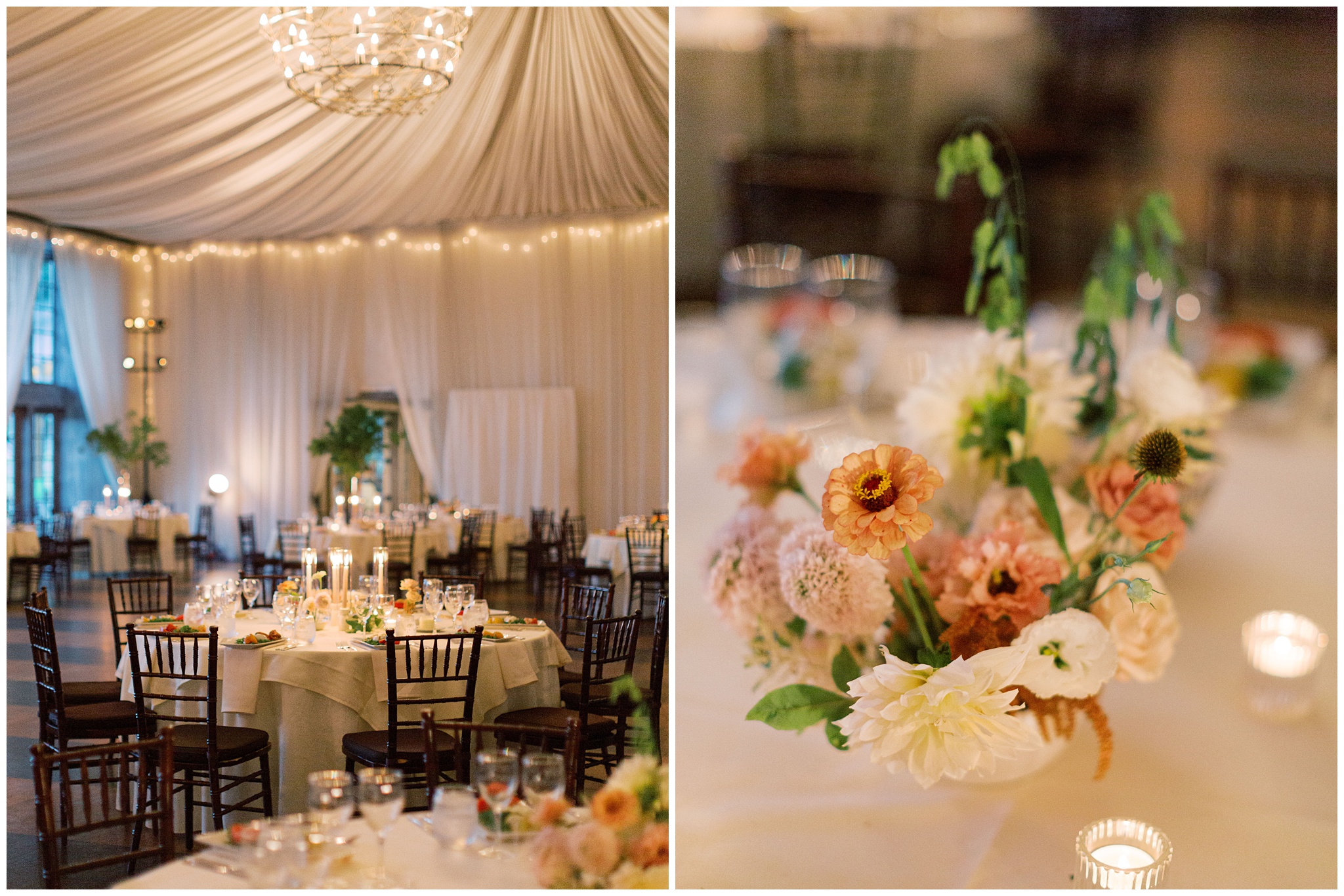 Veritas Vineyards & Winery wedding photo of reception space