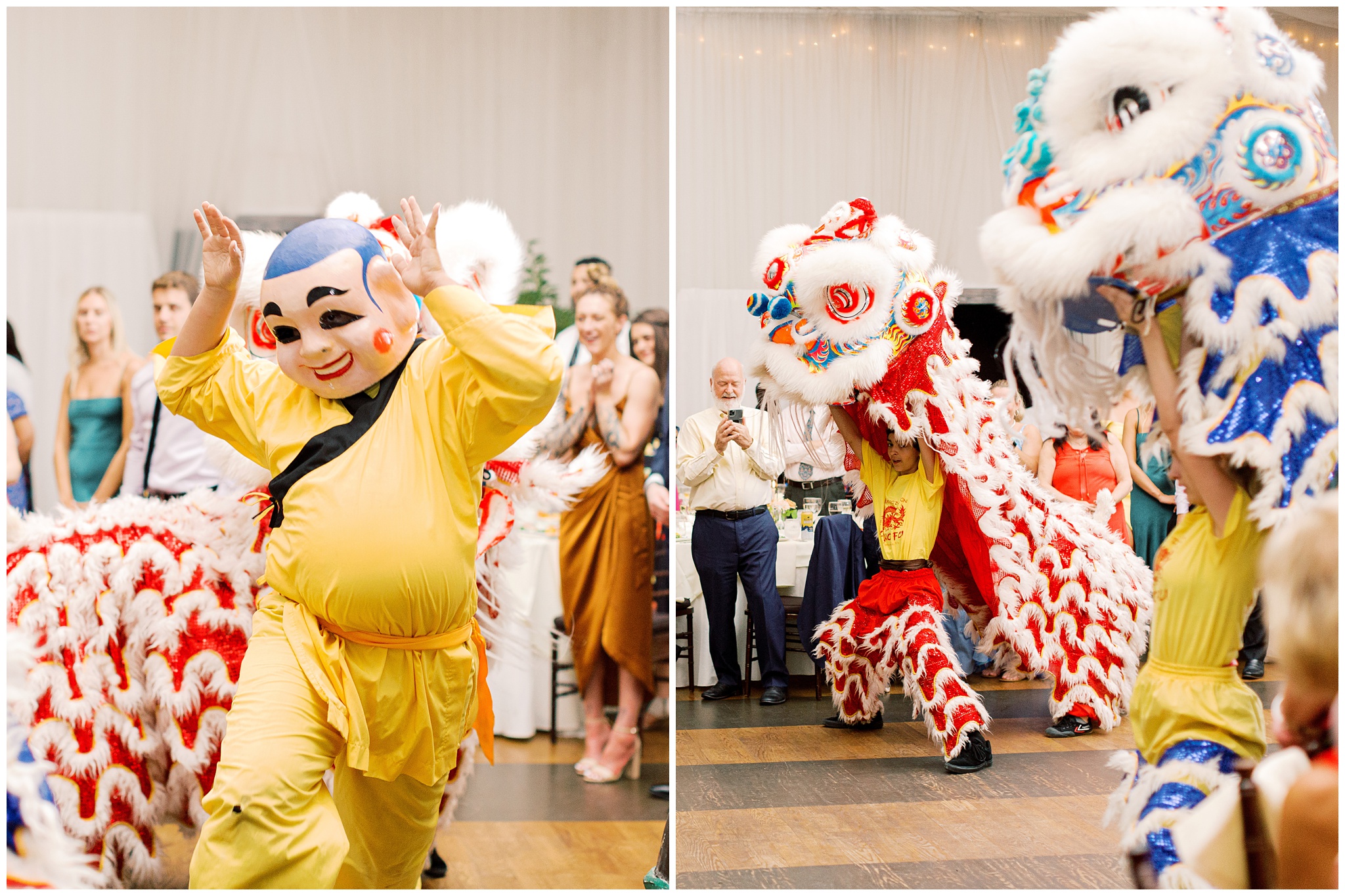 Veritas Vineyards & Winery lion dance wedding photos