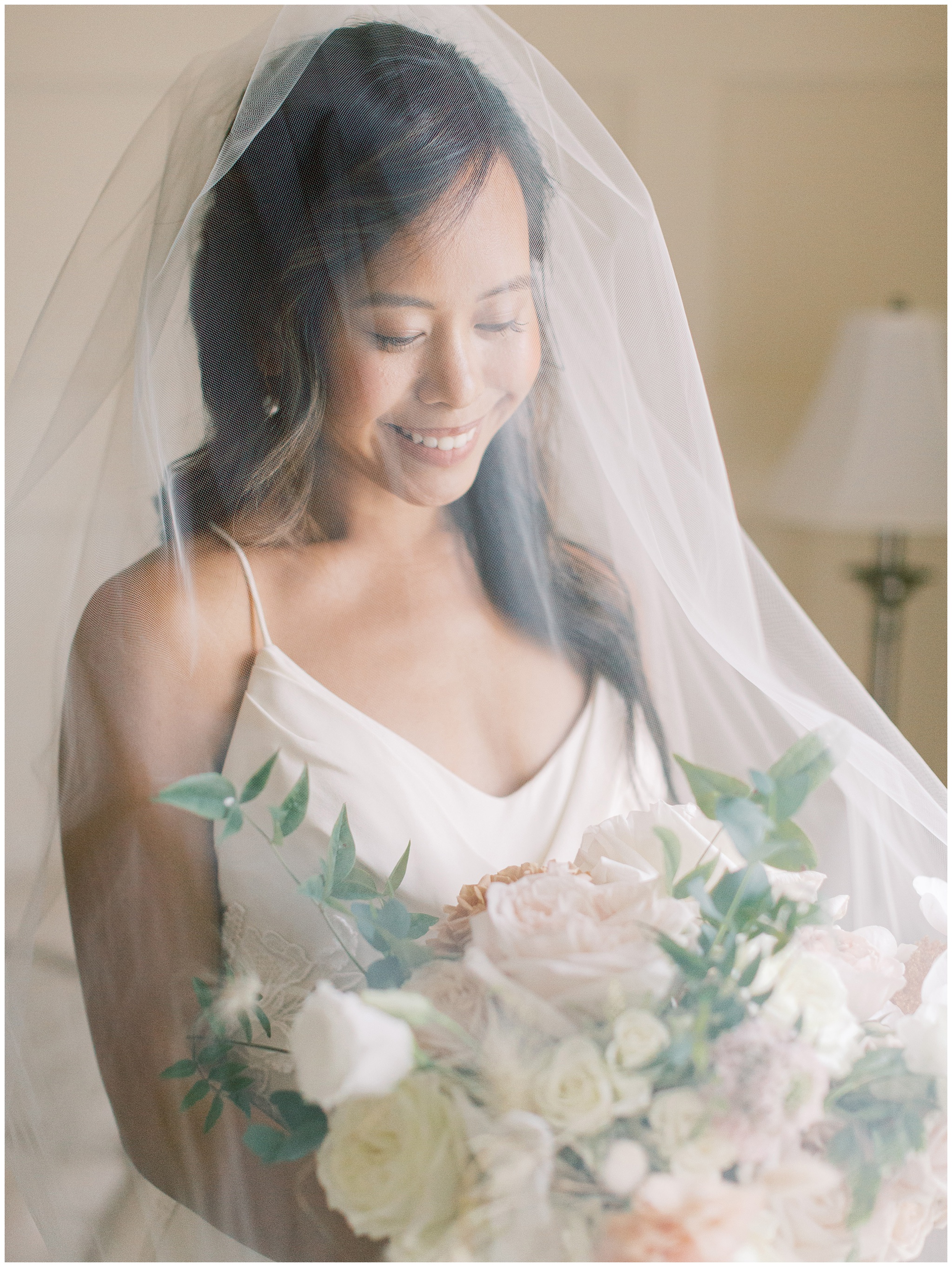 Veritas Vineyards & Winery wedding photo of bride