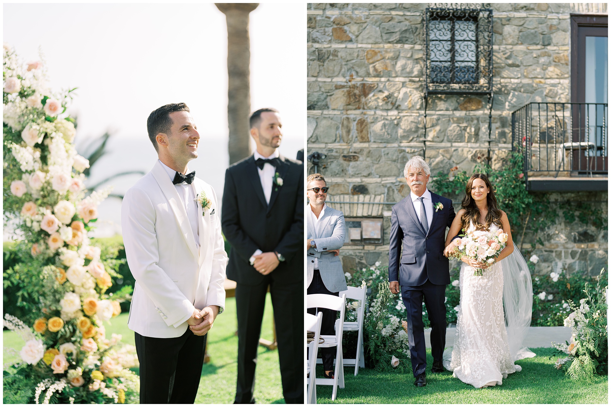 Bel Air Bay Club wedding ceremony